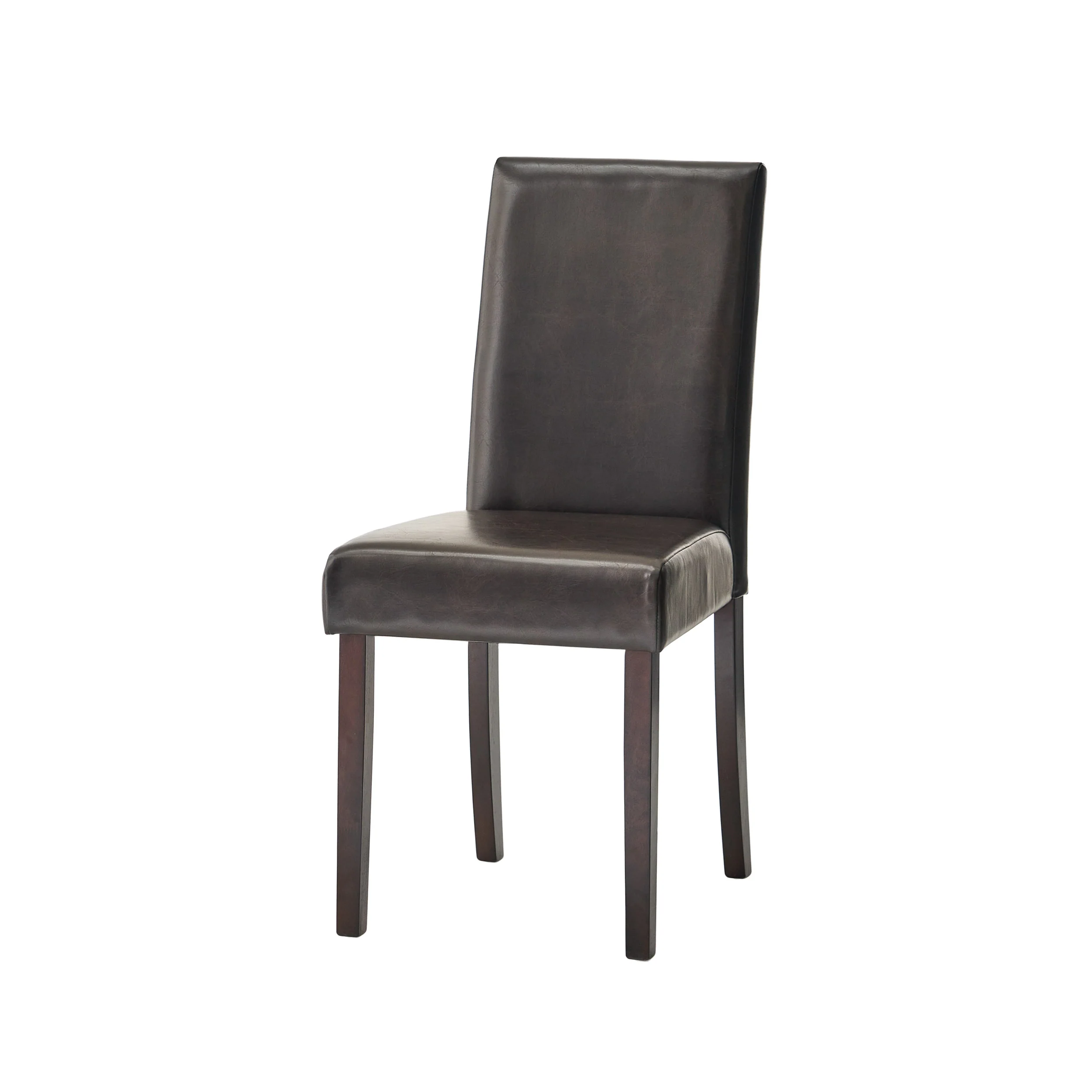 Esteban Brown Leather Parson Dining Chairs (Set of 2) - furnishings