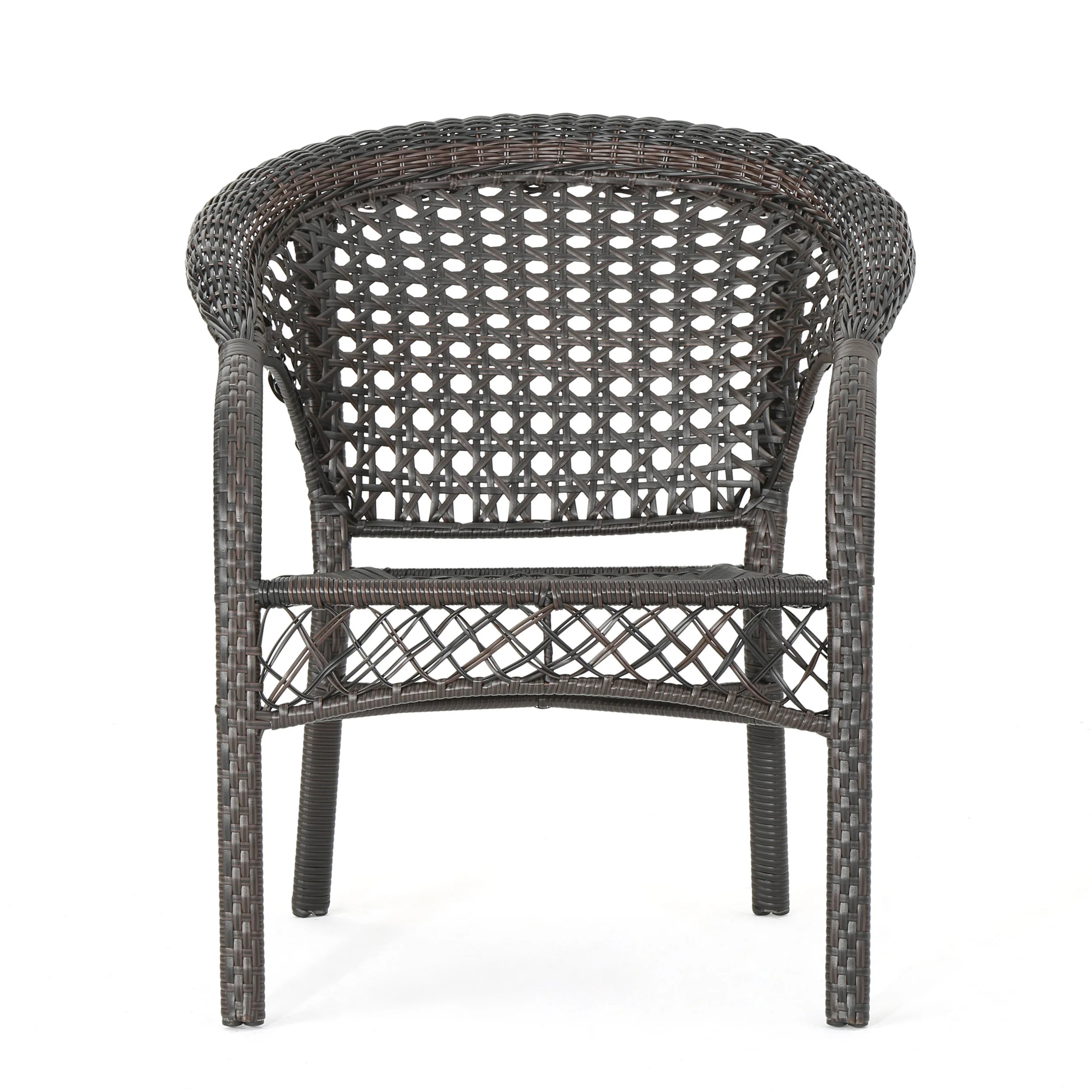 Lannister Outdoor 7 Piece Multi-brown Wicker Dining Set - furnishings