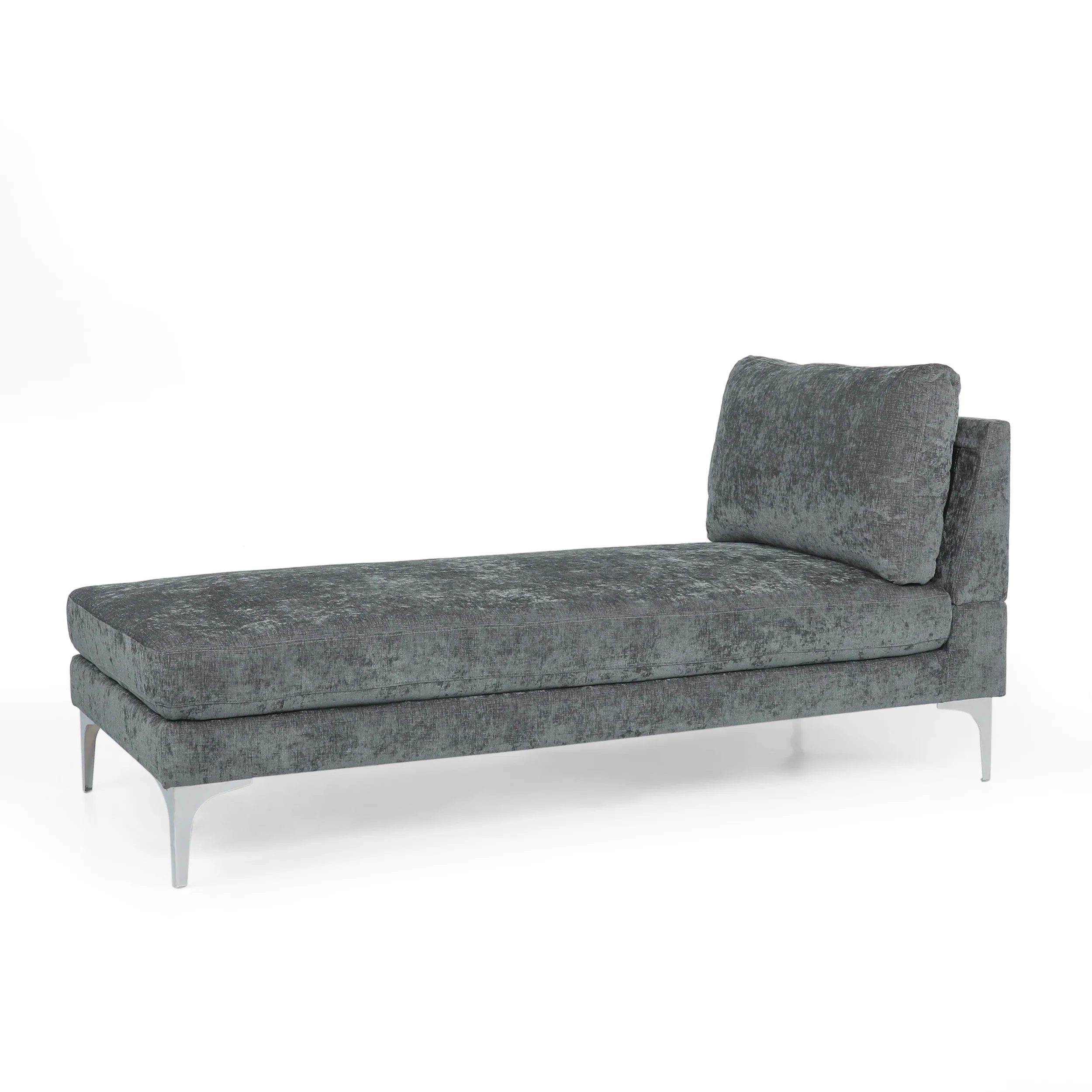 Makenleigh Contemporary Fabric Chaise Lounge - furnishings