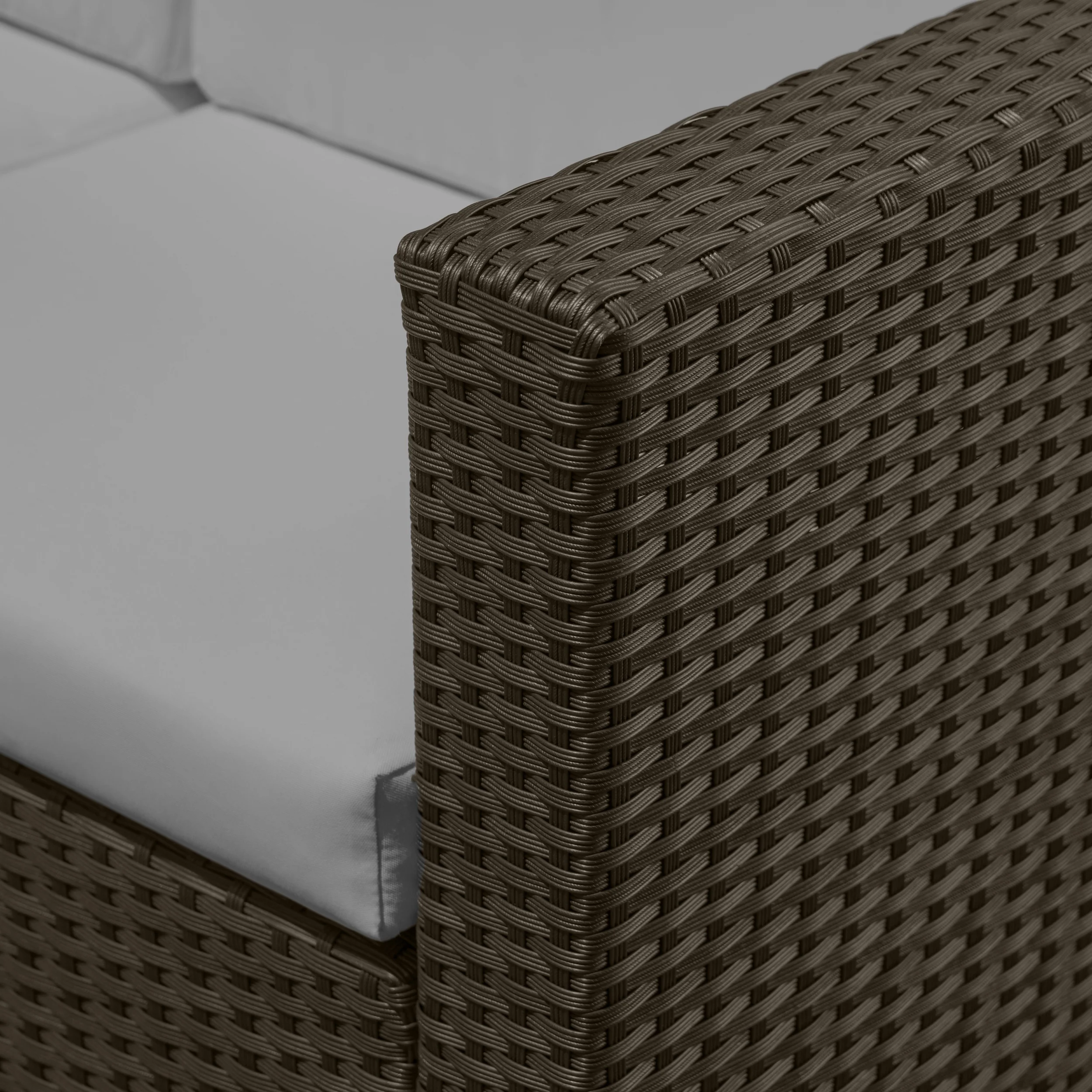 Venice Outdoor PE Wicker Love Seat - furnishings