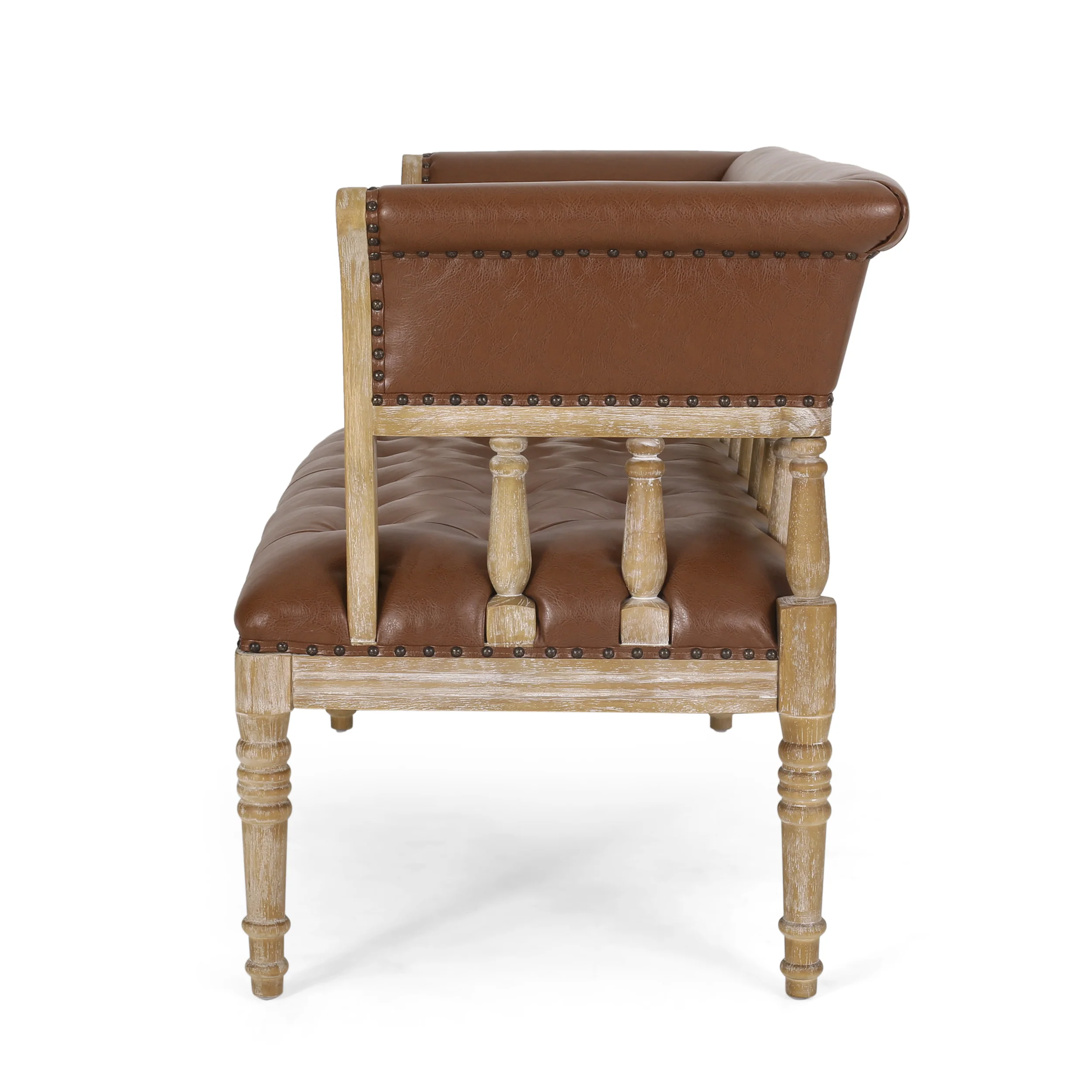 Niemi Traditional Upholstered Tufted Loveseat - furnishings