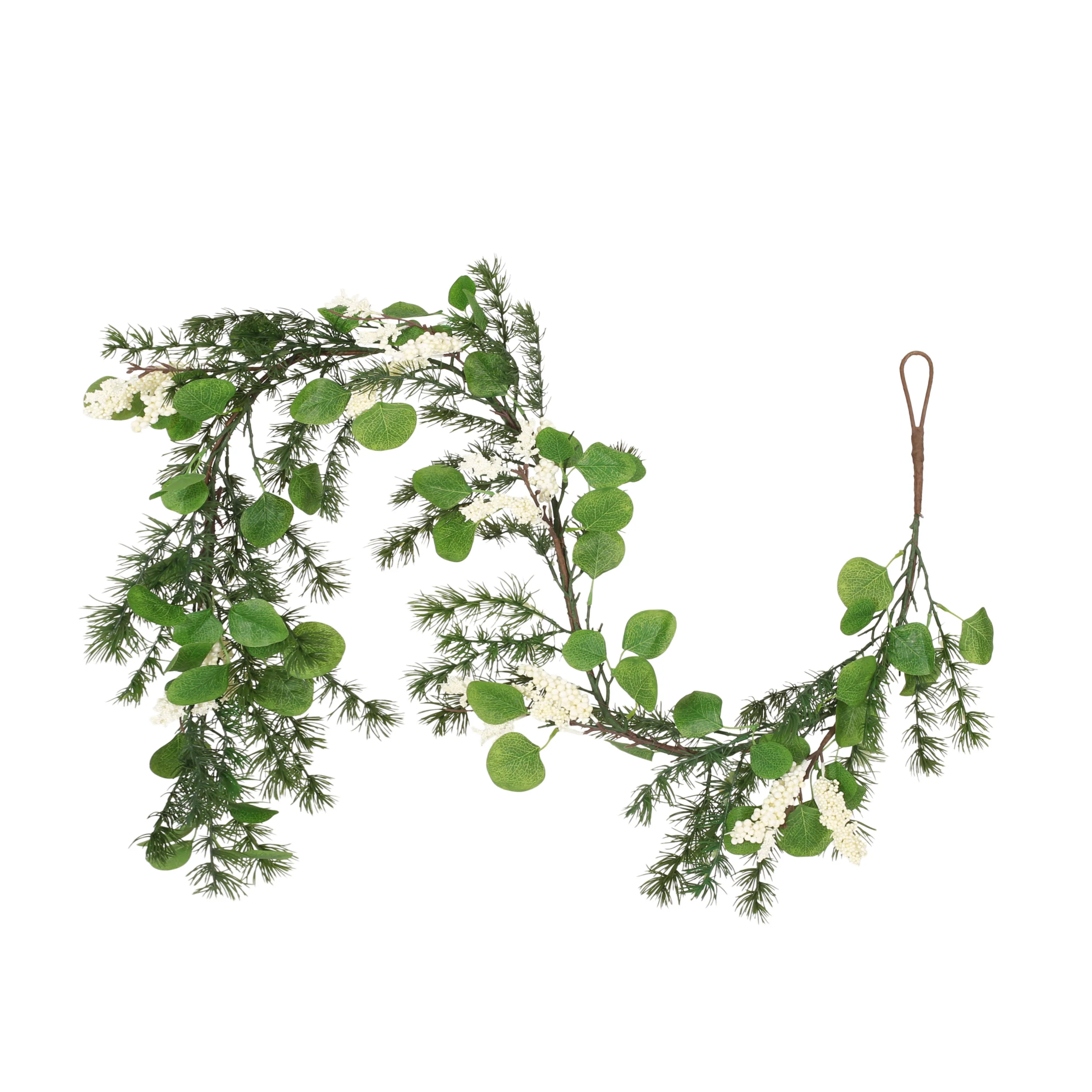 Loveren 5-foot Eucalyptus and Pine Artificial Garland with Berries - furnishings