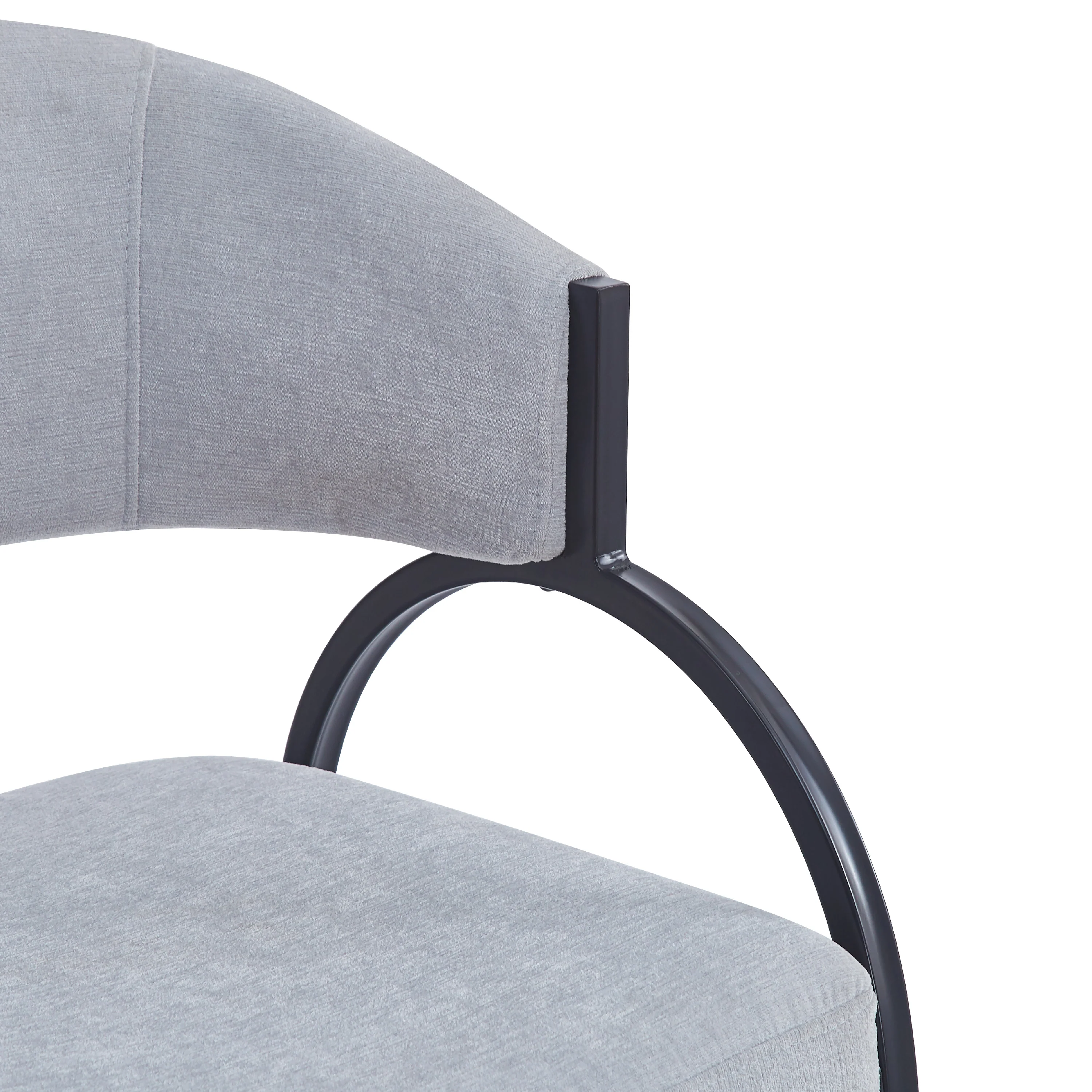 Eccho Upholstered Dining Chairs With Metal Legs - furnishings