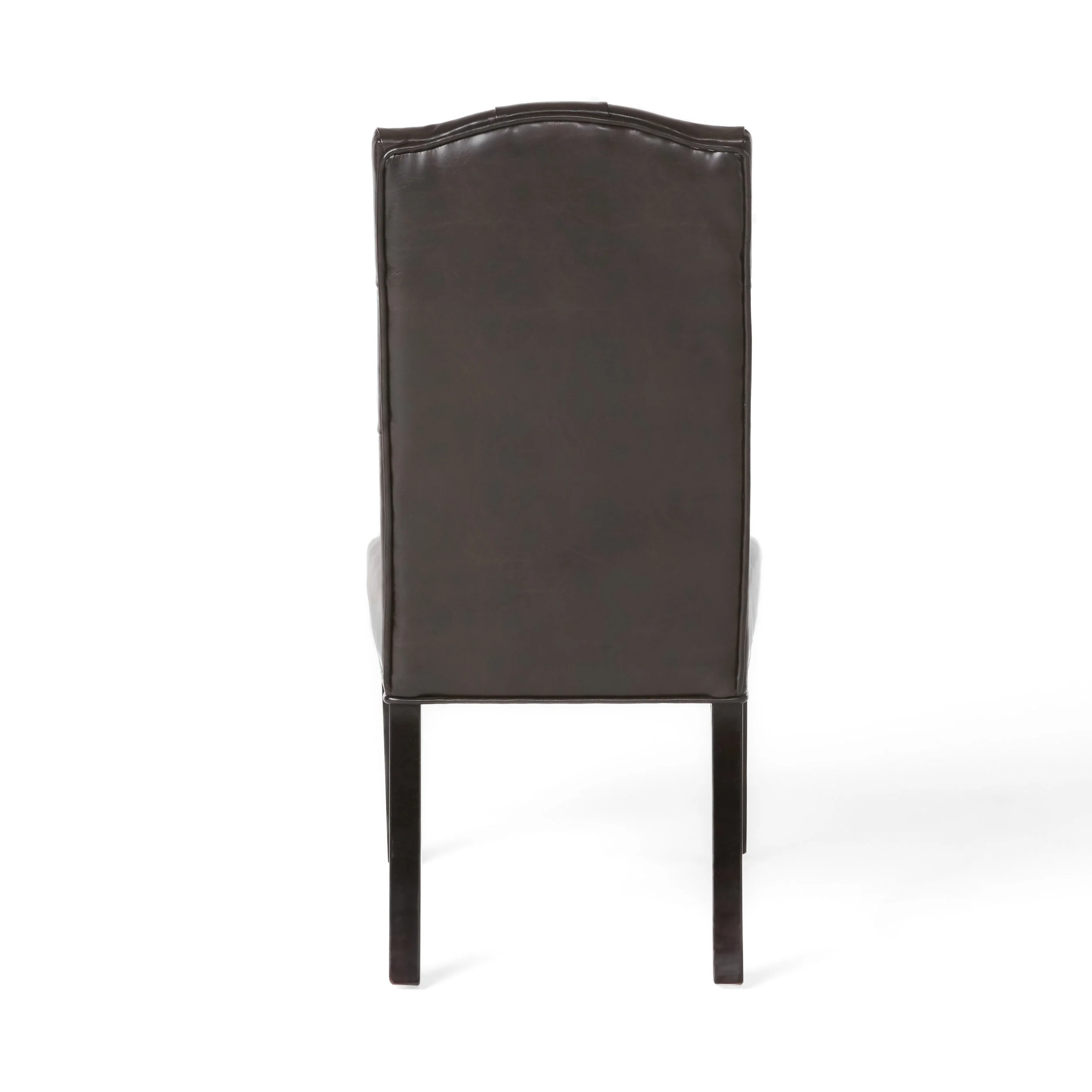 Clark Brown Leather Dining Chair (Set of 2) - furnishings