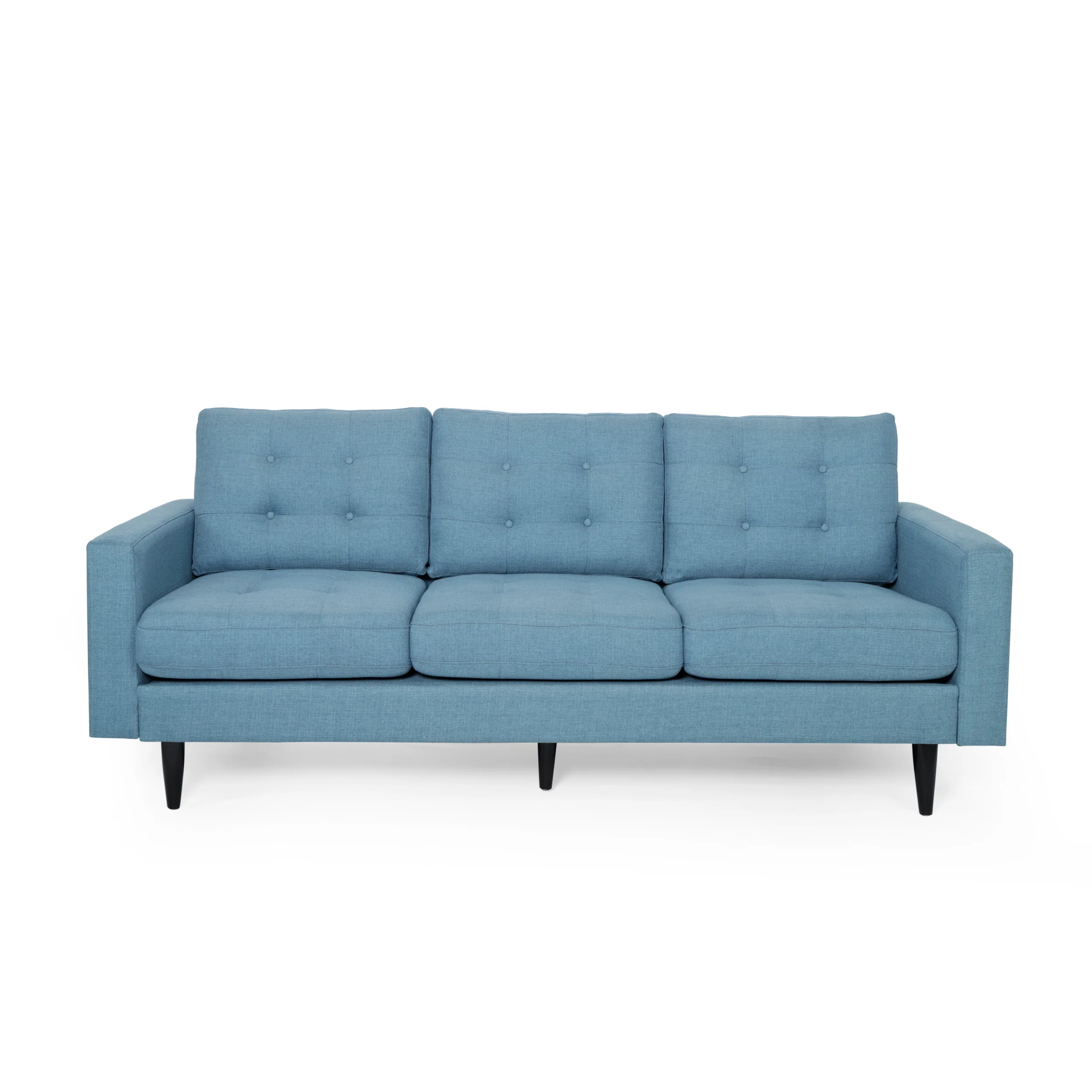 Ayumi Contemporary Tufted Fabric 3 Seater Sofa - furnishings