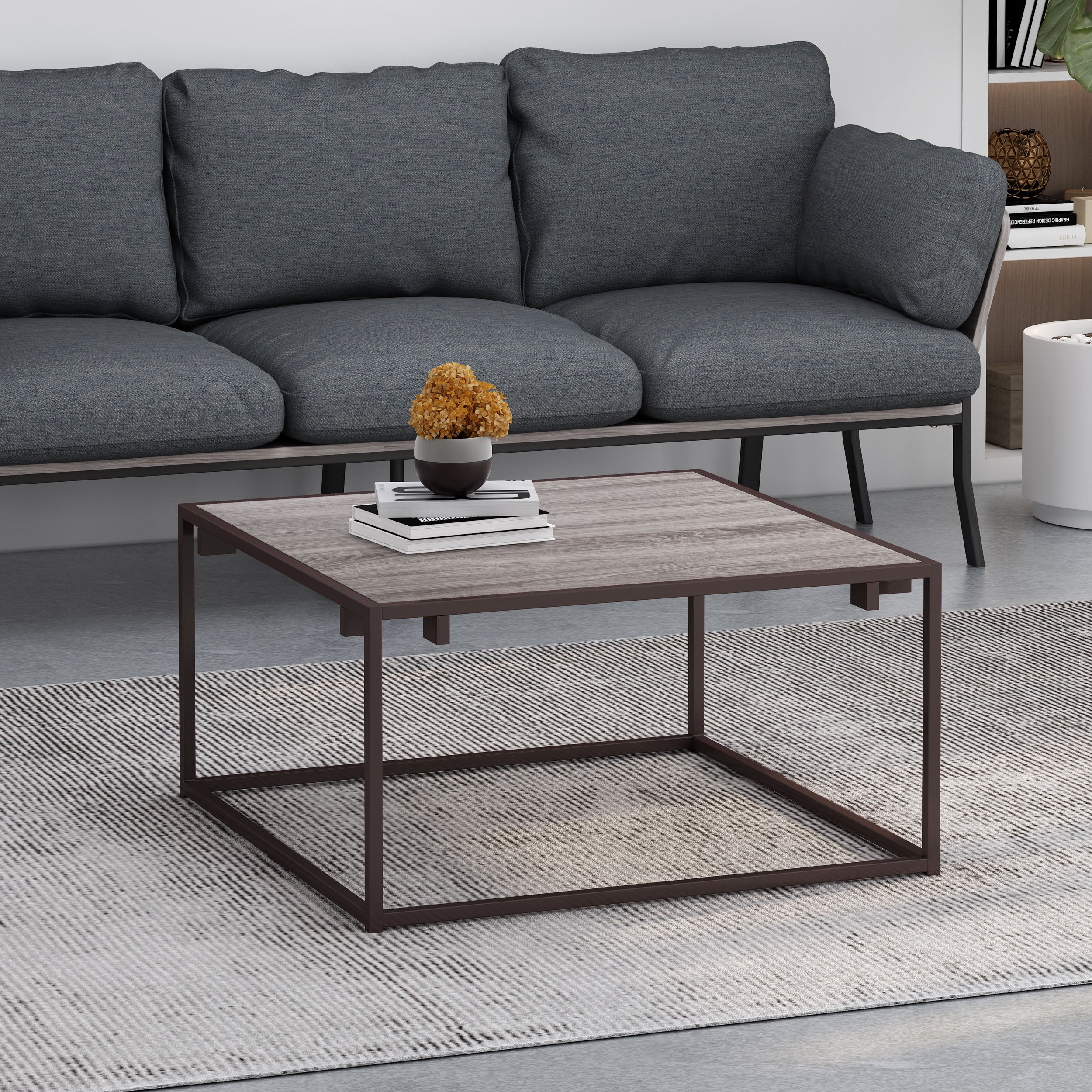 Fortson Modern Industrial Coffee Table - furnishings