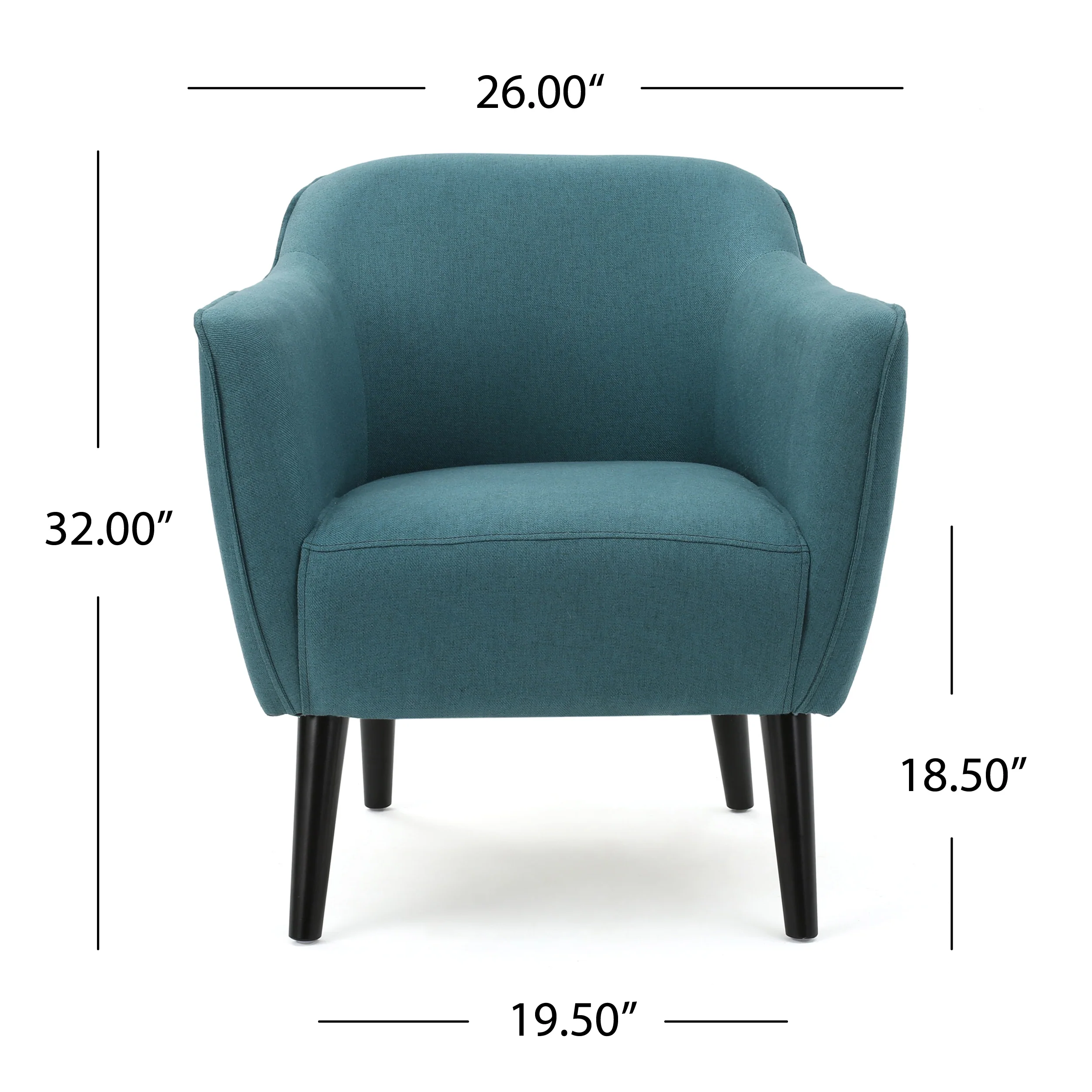 Tresten Fabric Mid Century Modern Accent Chair - furnishings