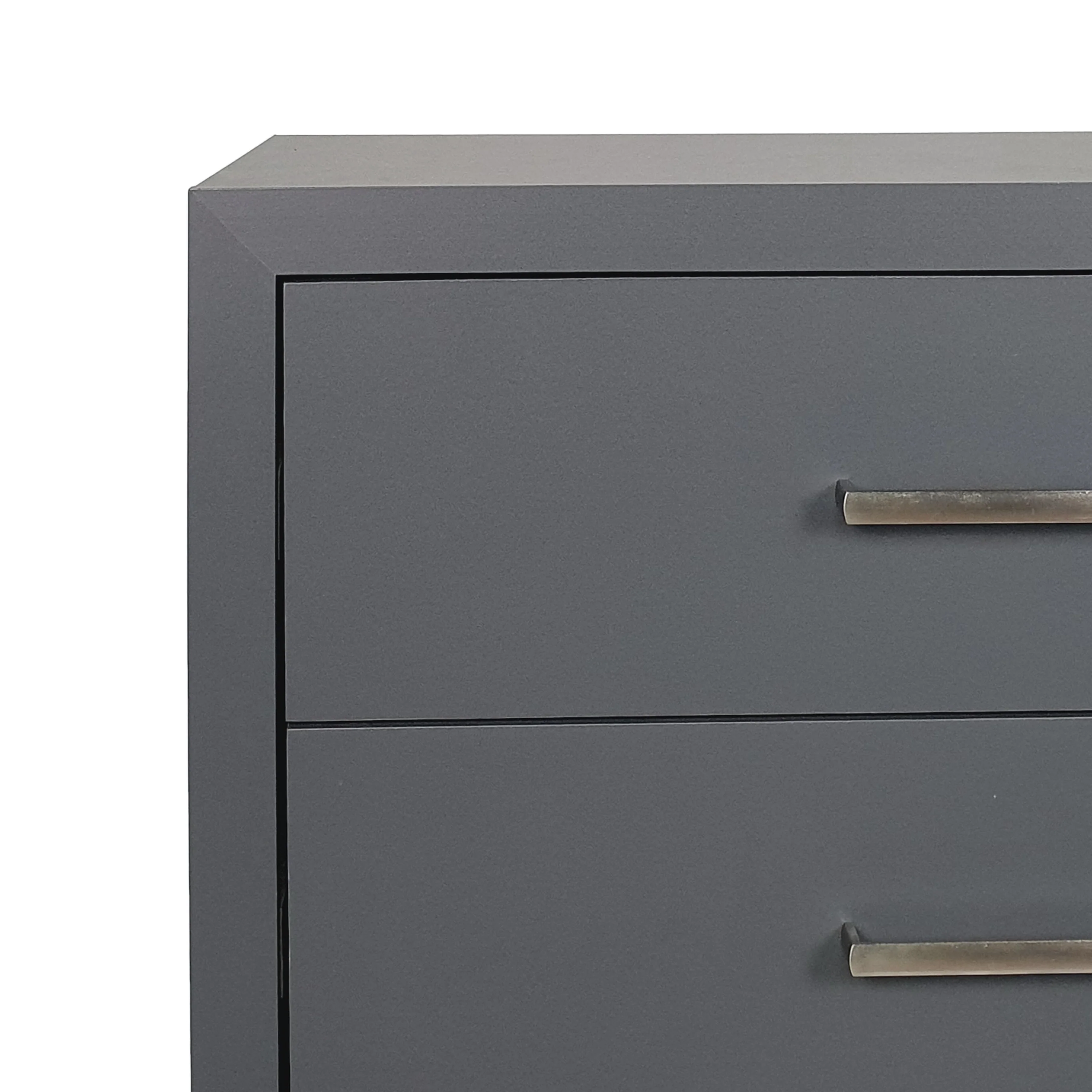 Borah Contemporary Faux Wood 2 Piece 4 Drawer Dresser and Nightstand Bedroom Set - furnishings