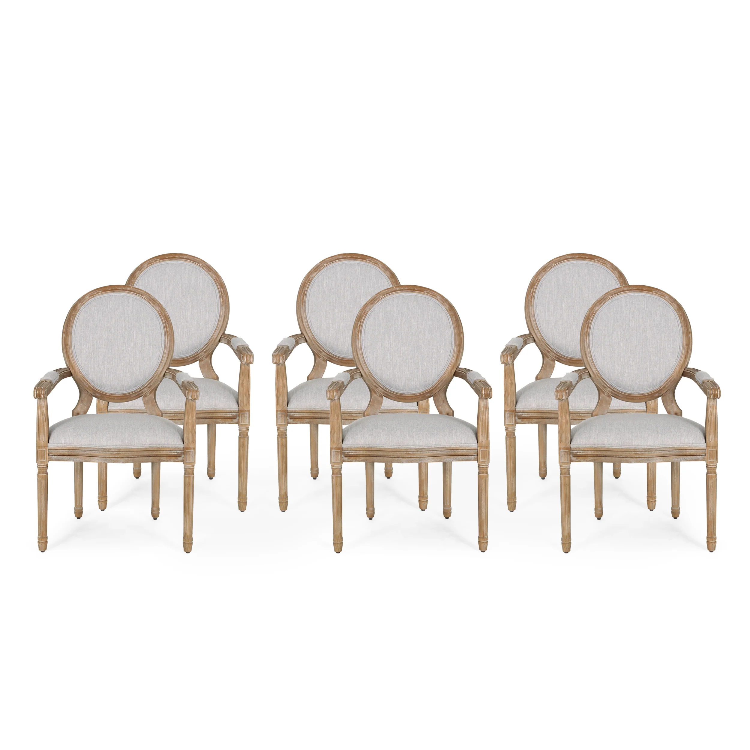 Aisenbrey French Country Wood Upholstered Dining Chair - furnishings