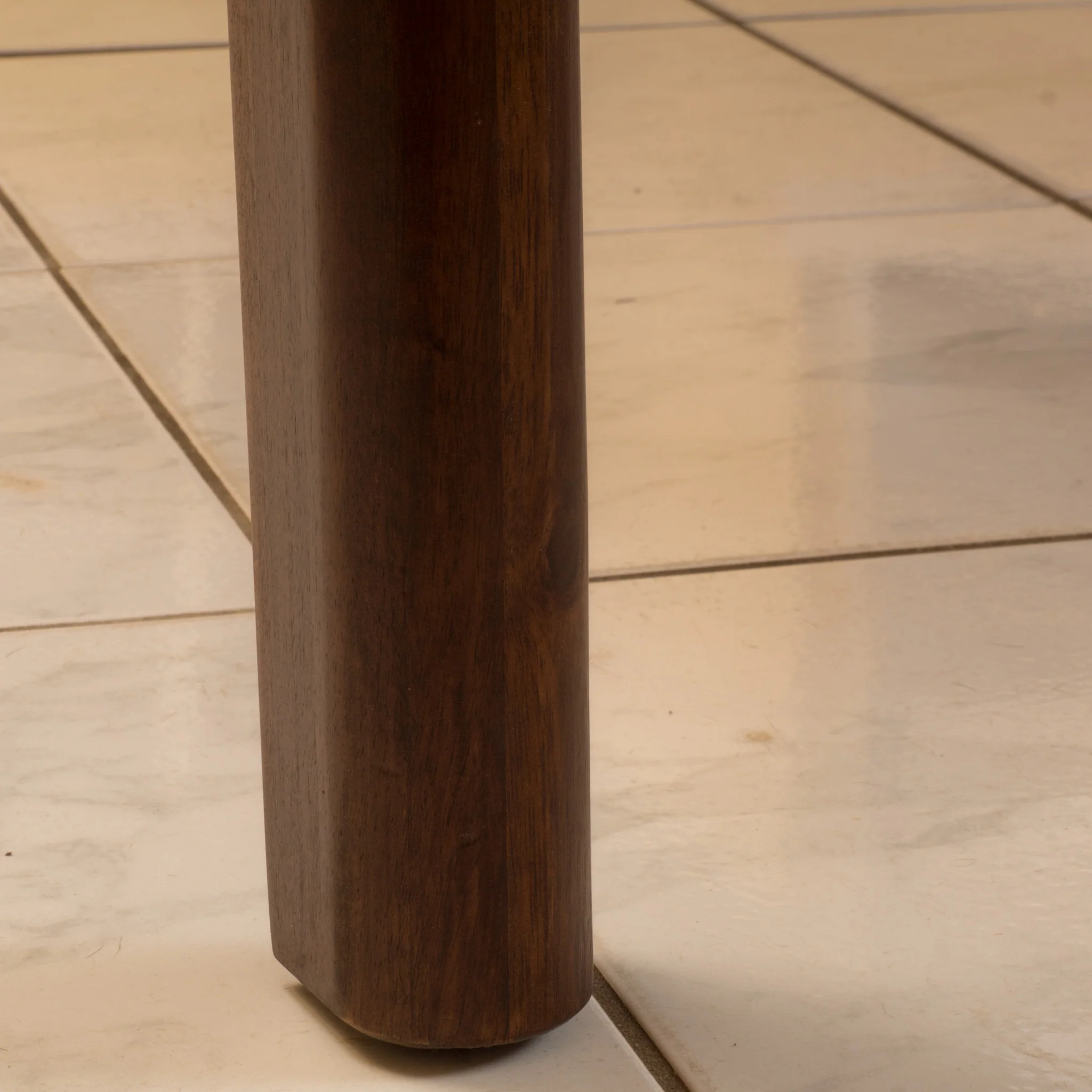 Logan Mid Century Modern Acacia Wood Dining Table, Mahogany - furnishings