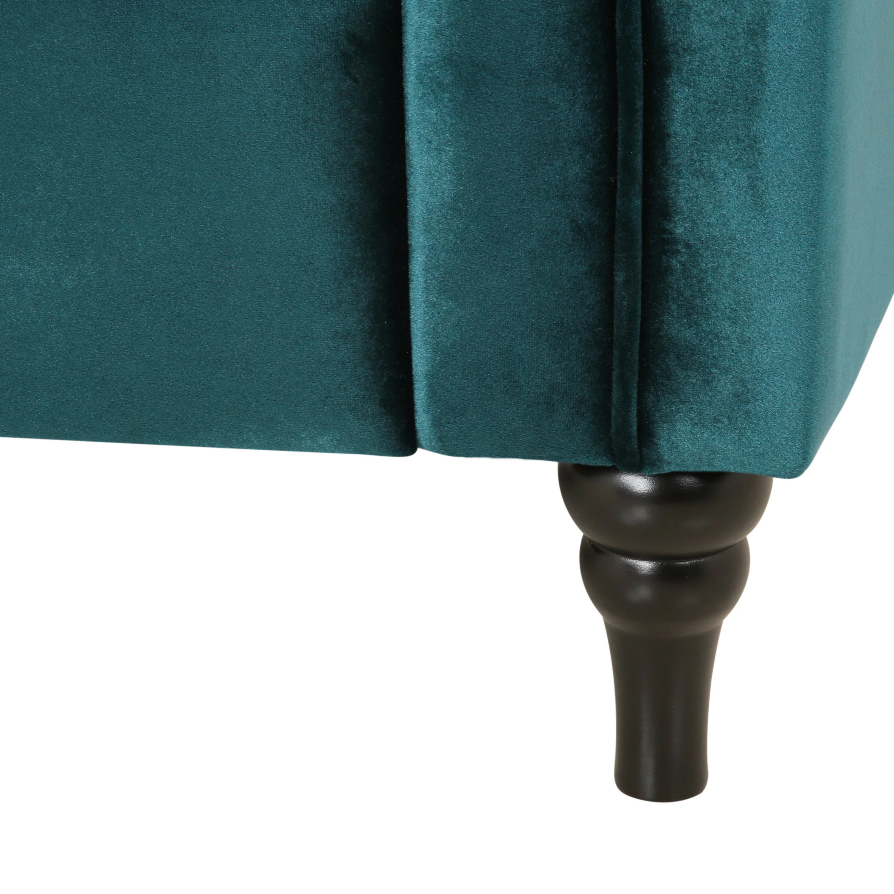 Darionna Glam Button Tufted Velvet 3 Seater Sofa - furnishings
