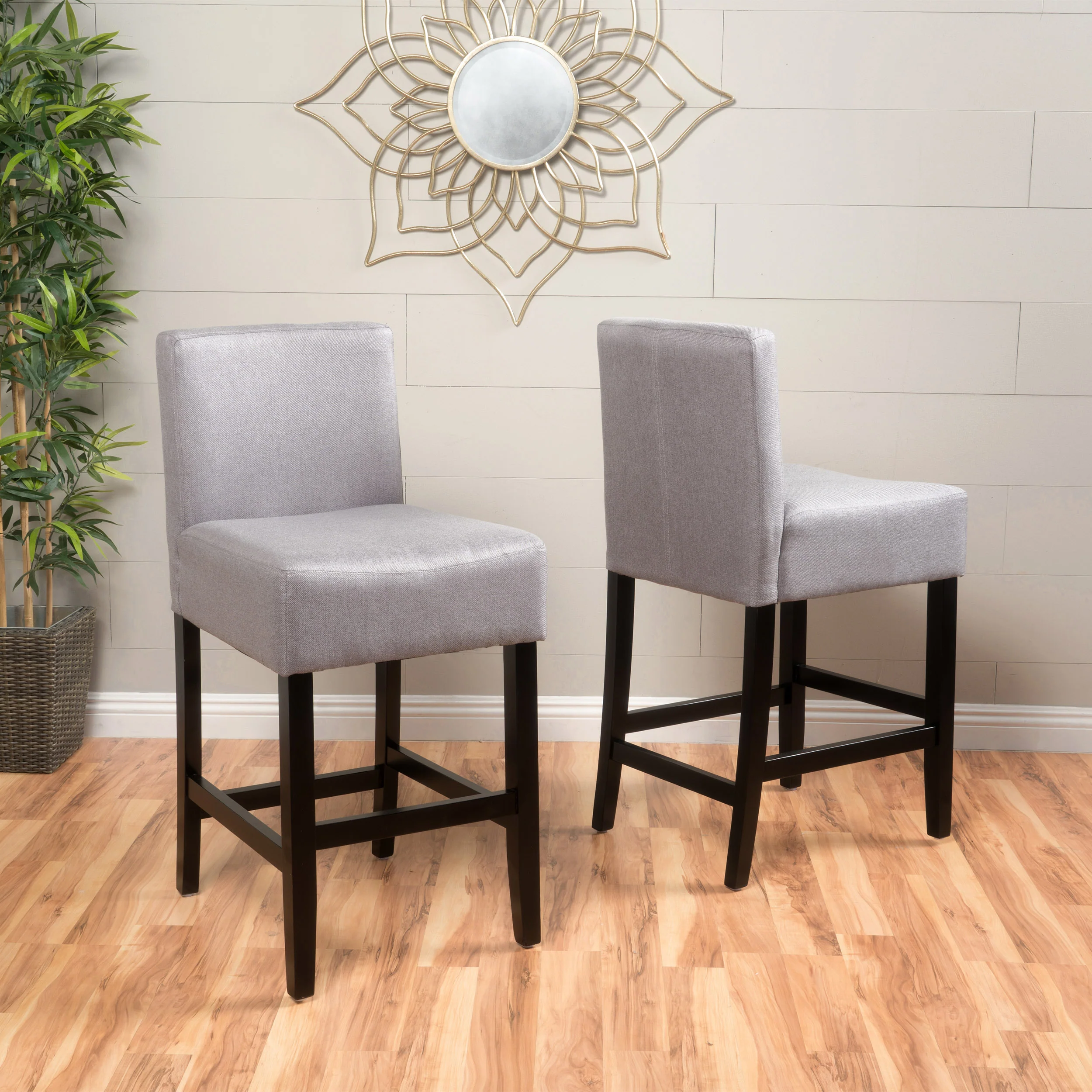 Peterborough Modern 26-Inch Fabric Counter Stool (Set of 2) - furnishings