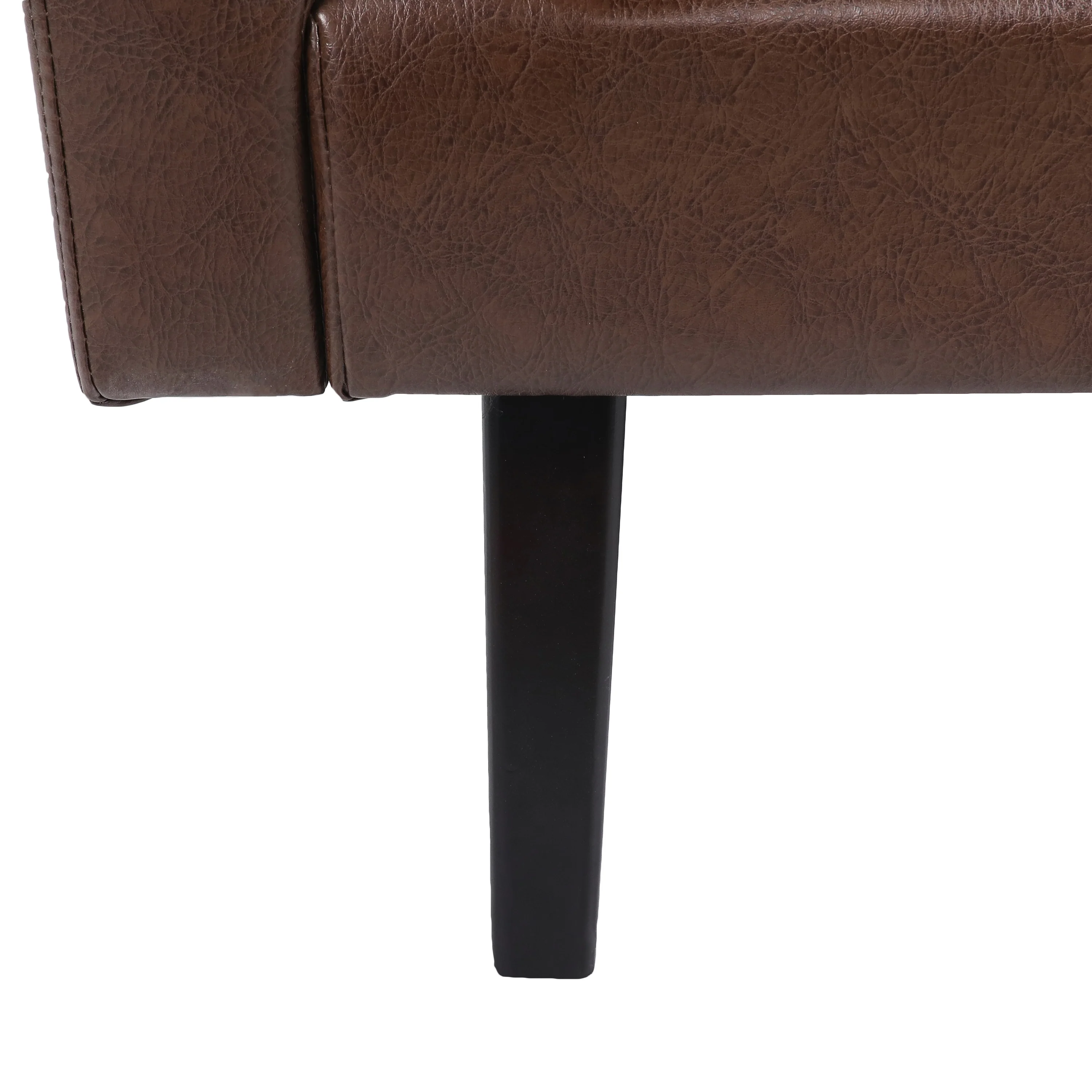 Dowd Mid Century Modern Faux Leather Club Chair - furnishings
