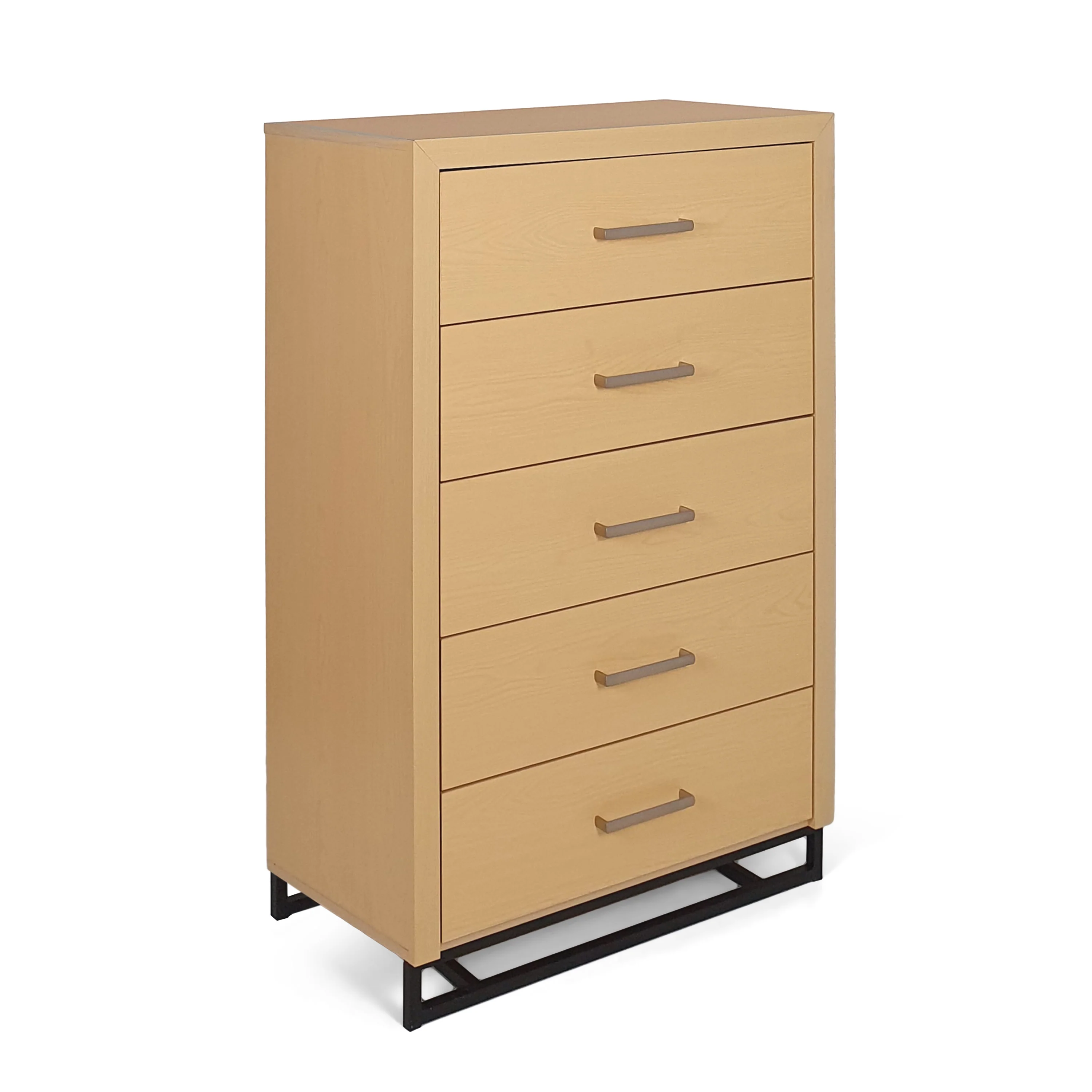 Borah Contemporary Faux Wood 5 Drawer Dresser - furnishings