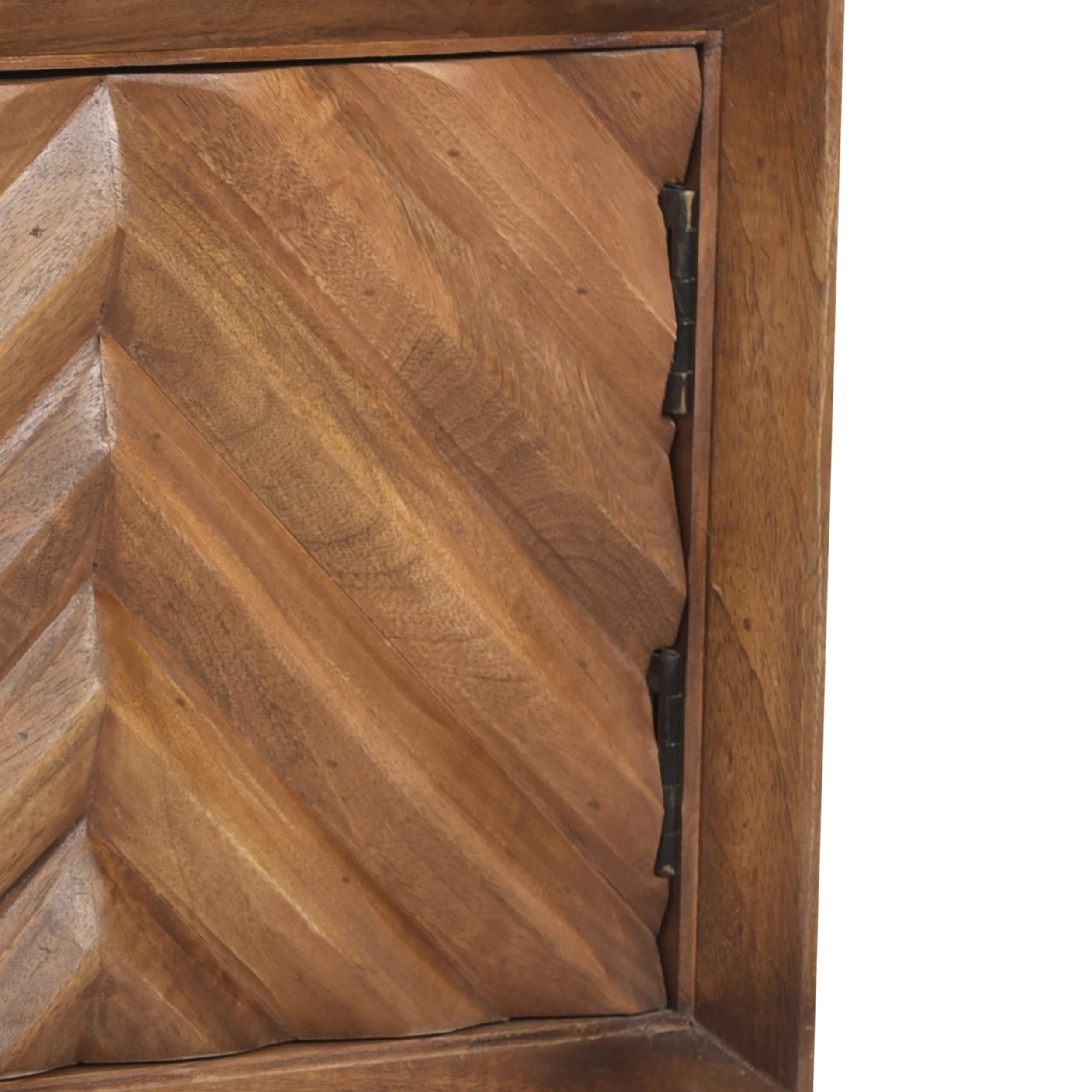 Riha Mid-Century Modern Mango Wood Cabinet - furnishings