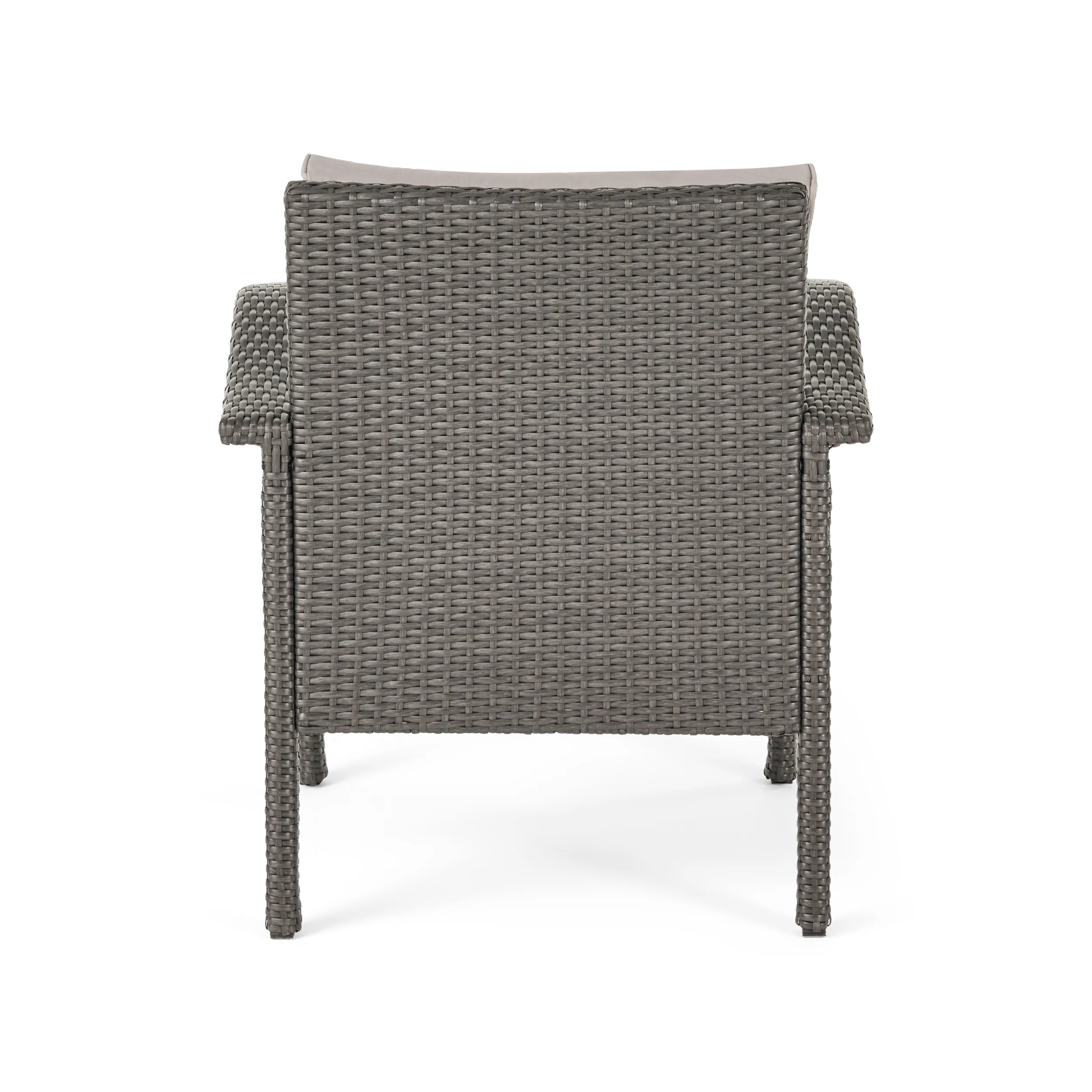 Mckynzie Outdoor 4 Seater Wicker Chat Set with Fire Pit - furnishings