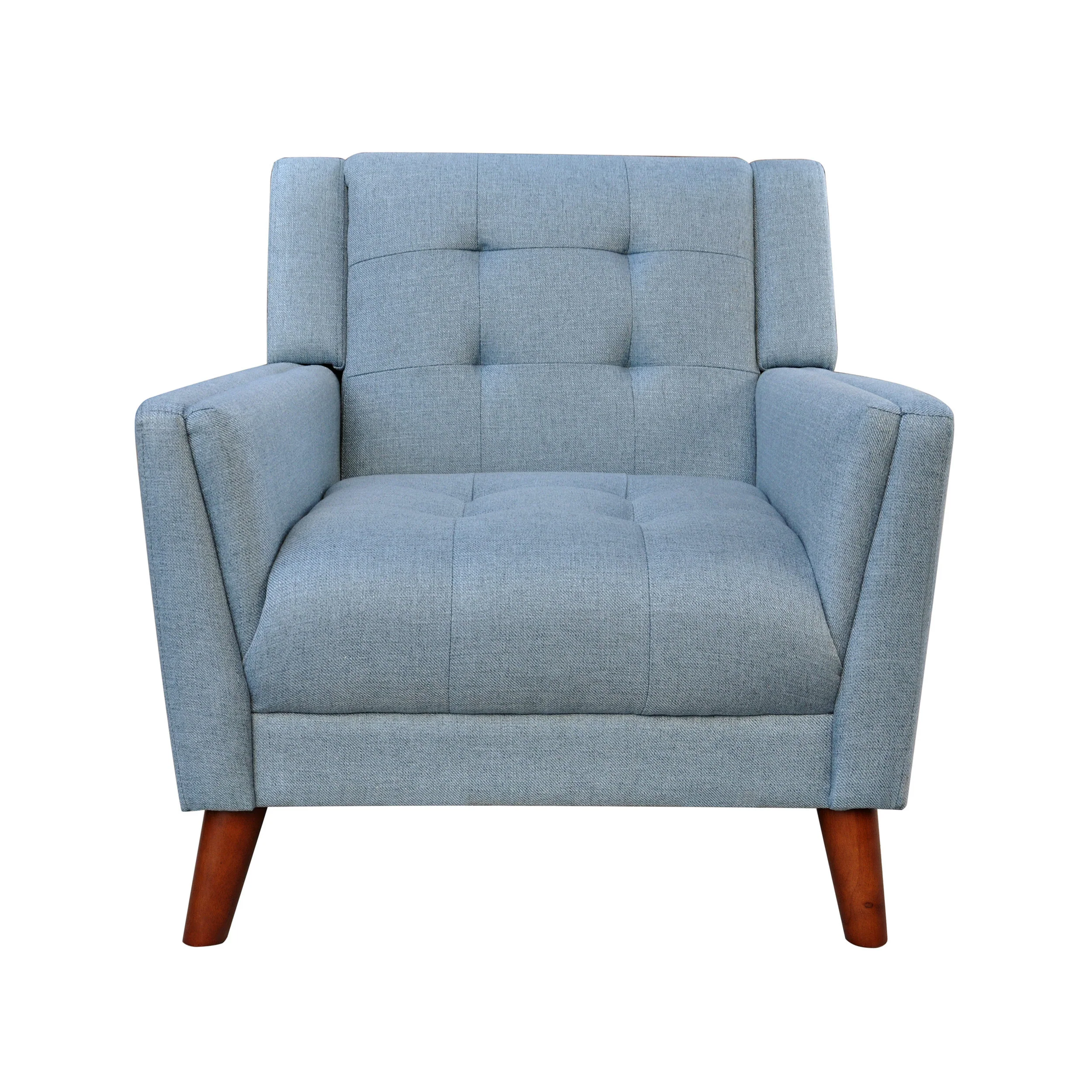 Anvith Mid Century Modern Fabric Arm Chair - furnishings