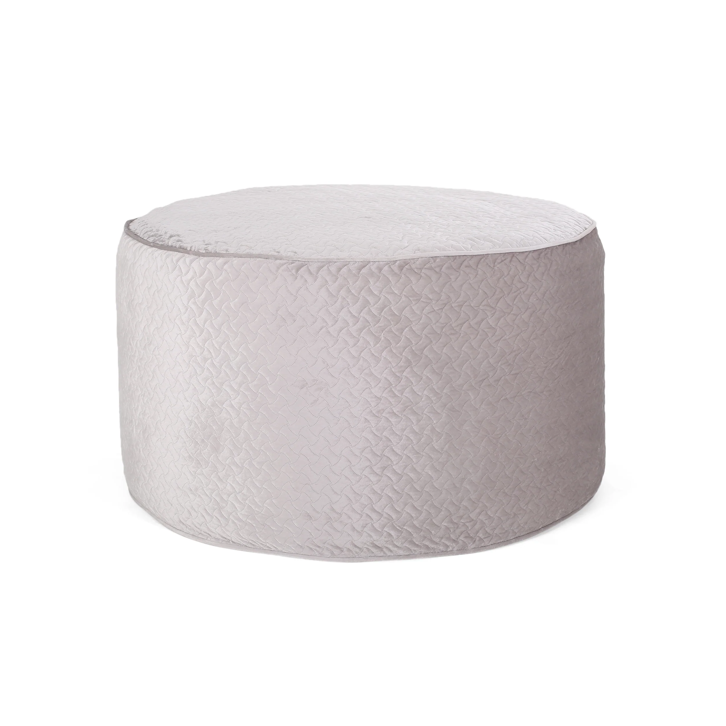 Vito Glam 4 Foot Velvet Quilt Patterned Beanbag - furnishings
