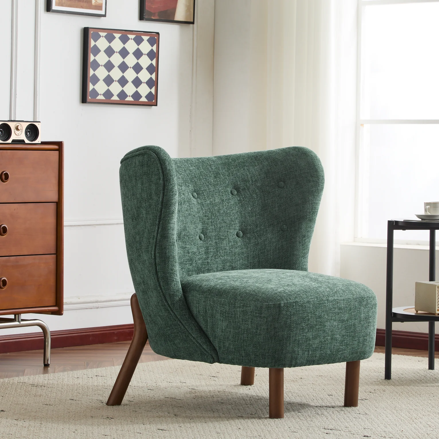 Ariae Birch Modern Upholstered Club Chair - furnishings