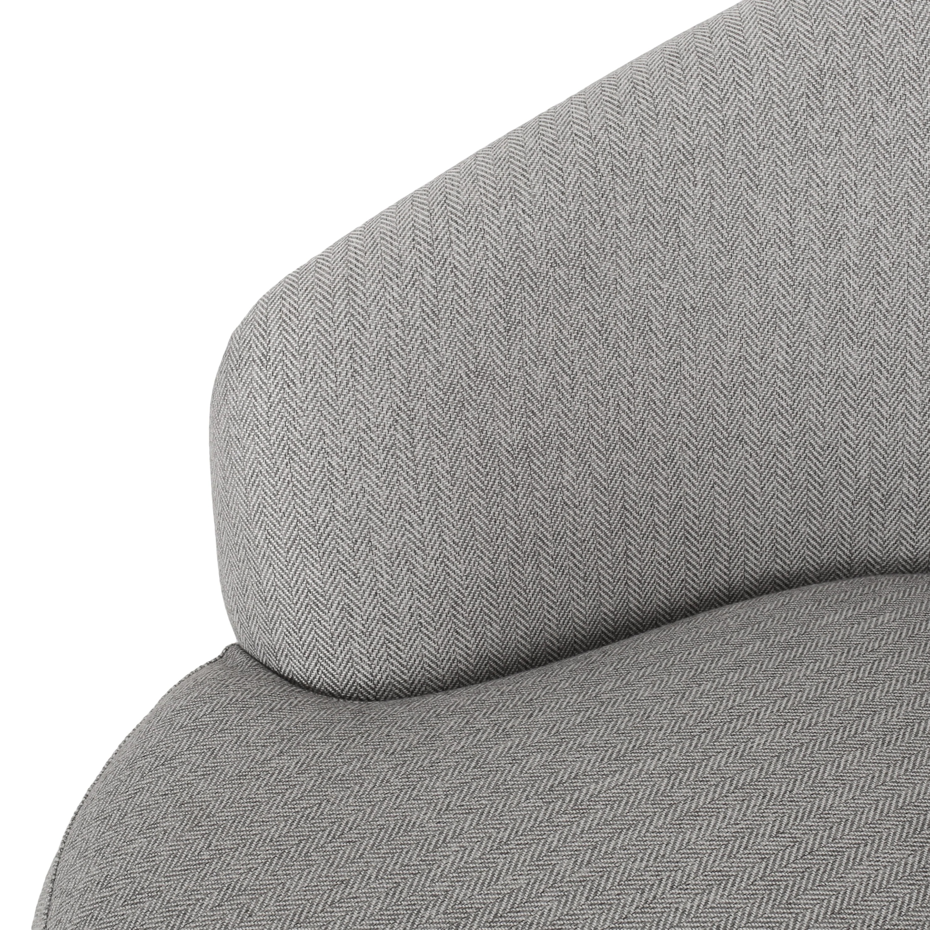 Anaura Contemporary Boucle Upholstered Club Chair - furnishings