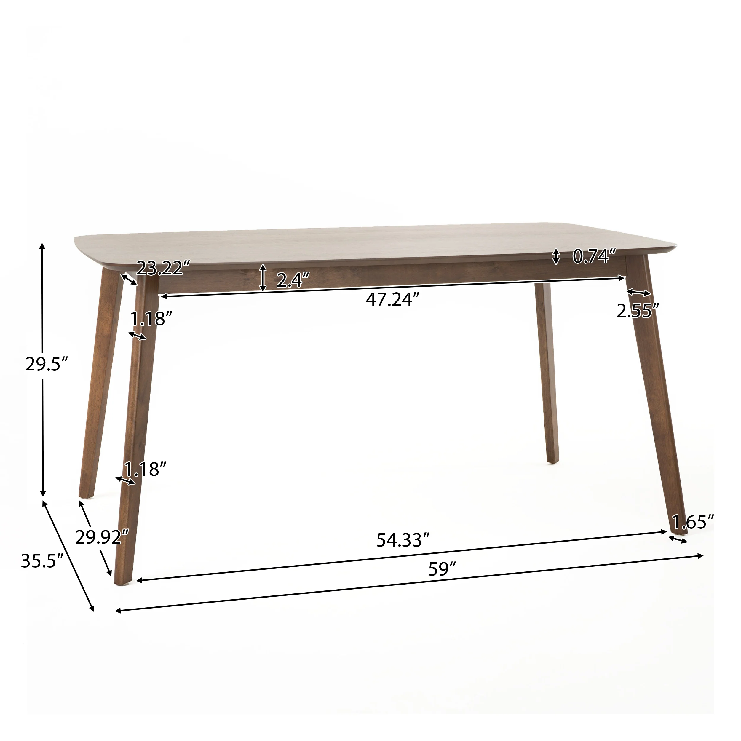 Helen Mid-Century Modern 5 Piece Dining Set - furnishings