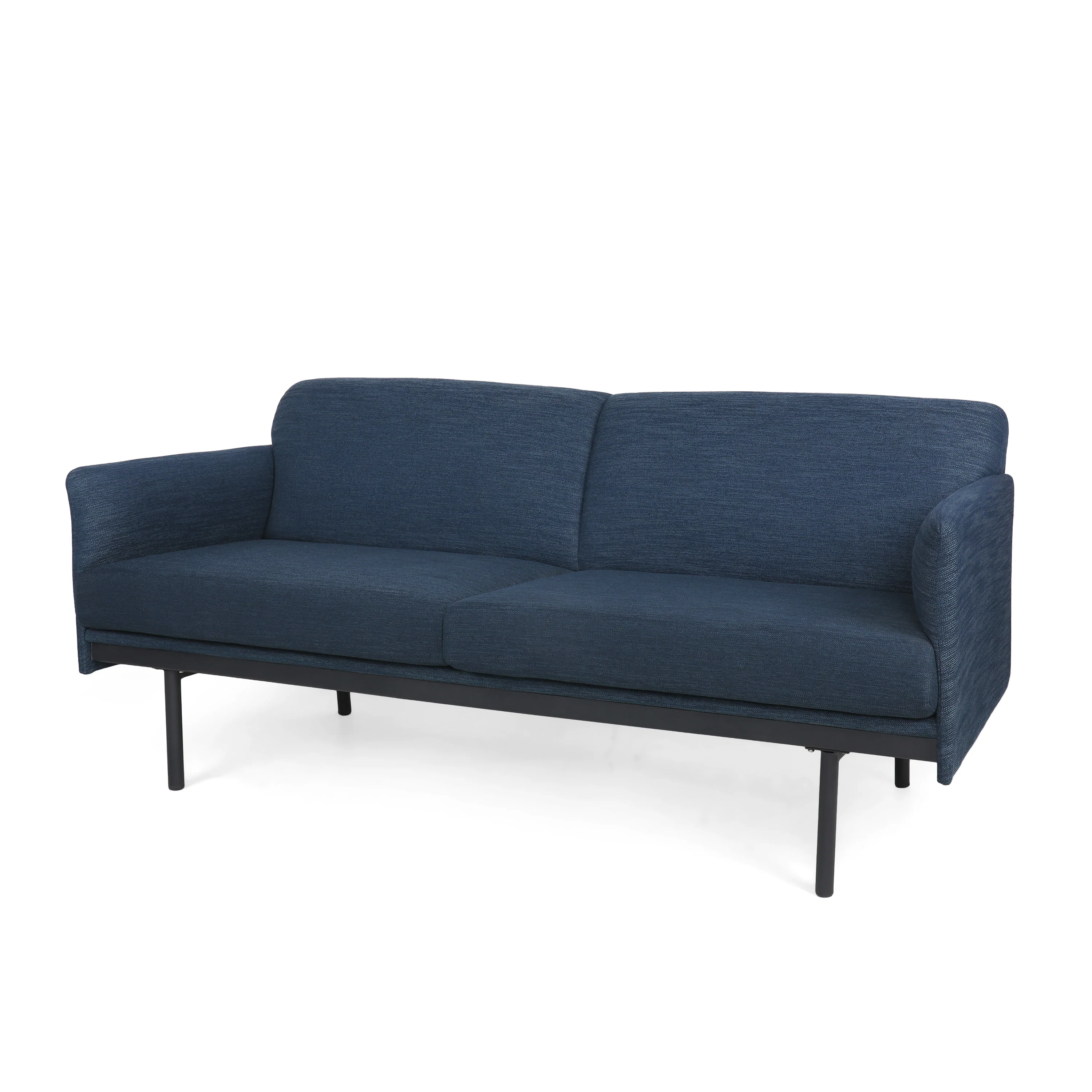 Mokena Contemporary Fabric Upholstered 3 Seater Sofa - furnishings