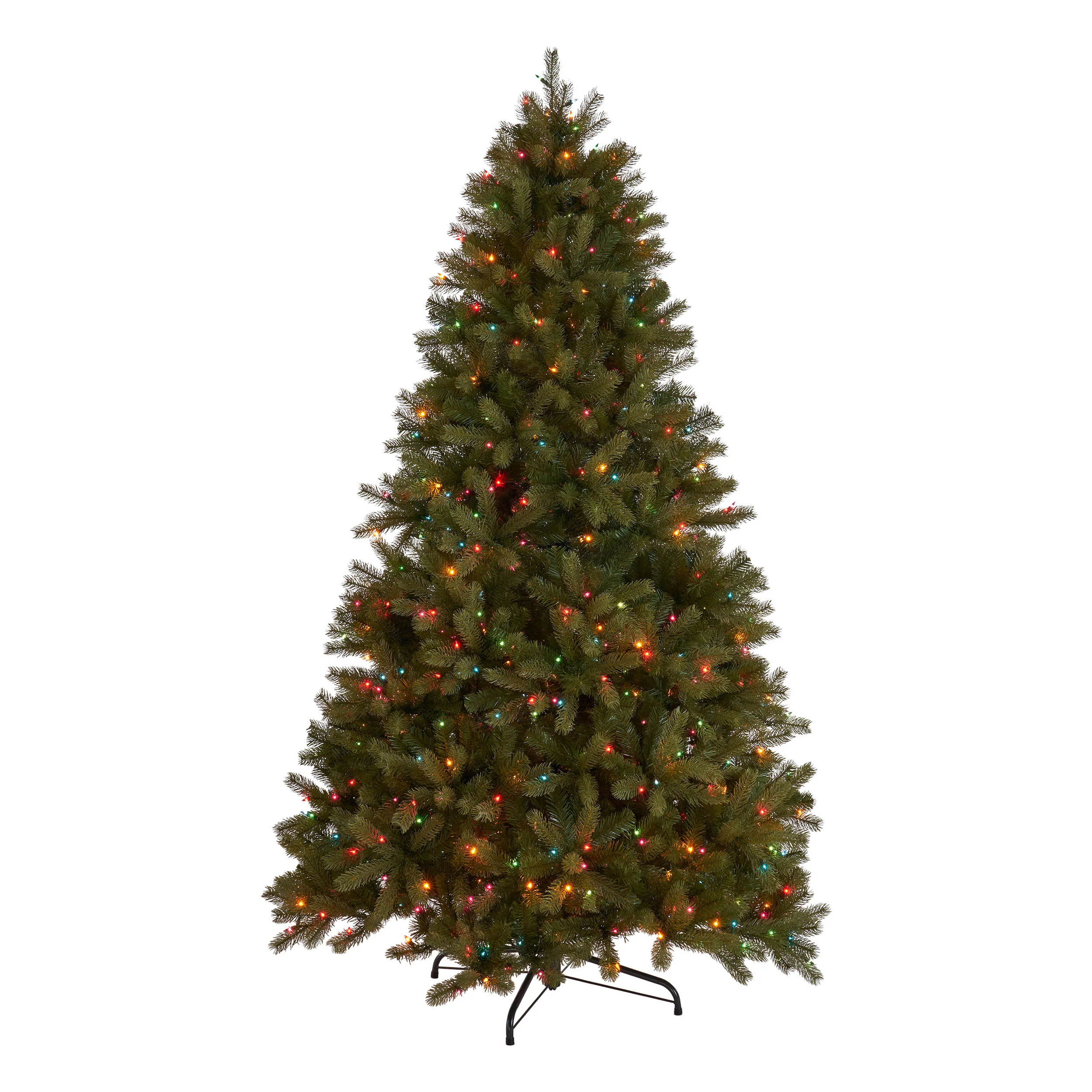 9-foot Mixed Spruce Hinged Artificial Christmas Tree - furnishings