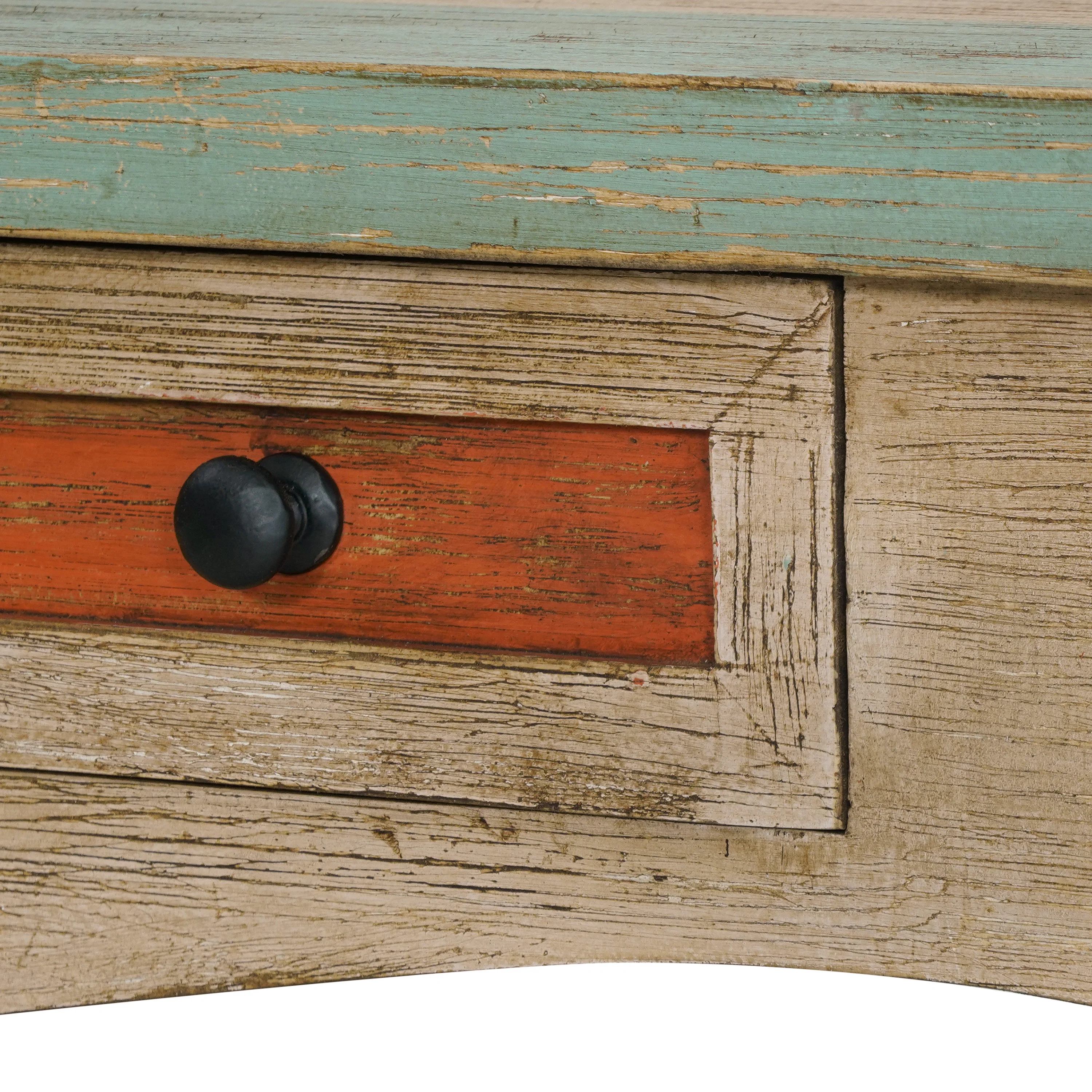 Tracey Handmade Distressed Mango Wood Console Table, Multicolored - furnishings