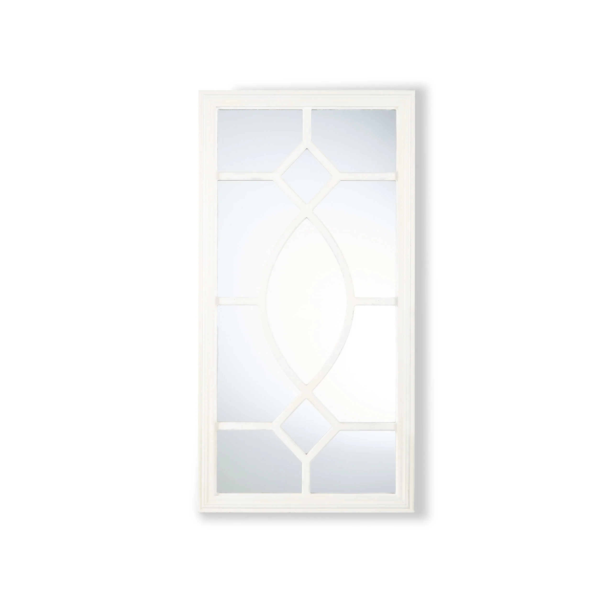 Zoe Rectangular Wooden Rustic Farmhouse Mirror - furnishings