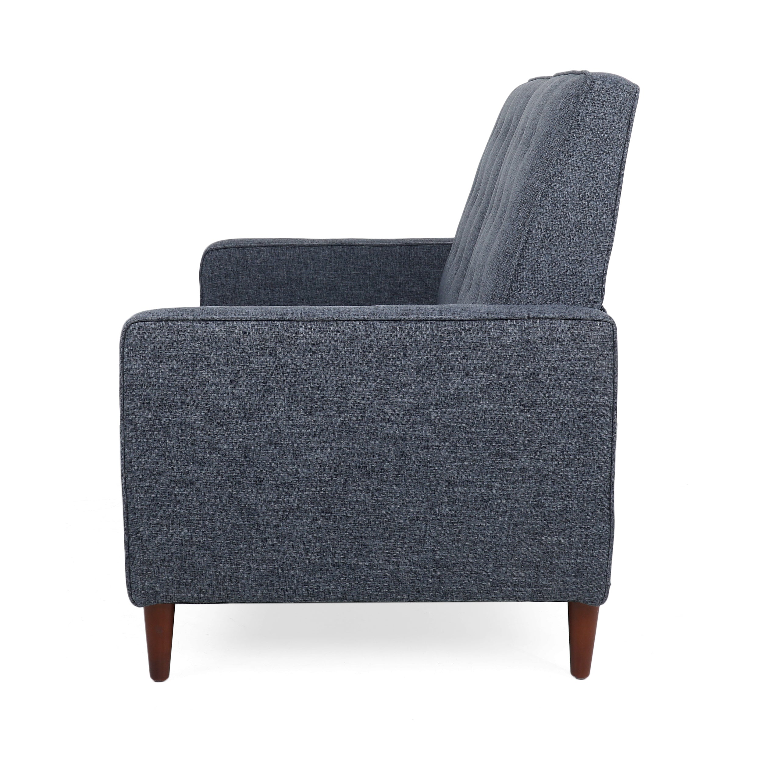 Manville Contemporary Tufted Loveseat Pushback Recliner - furnishings