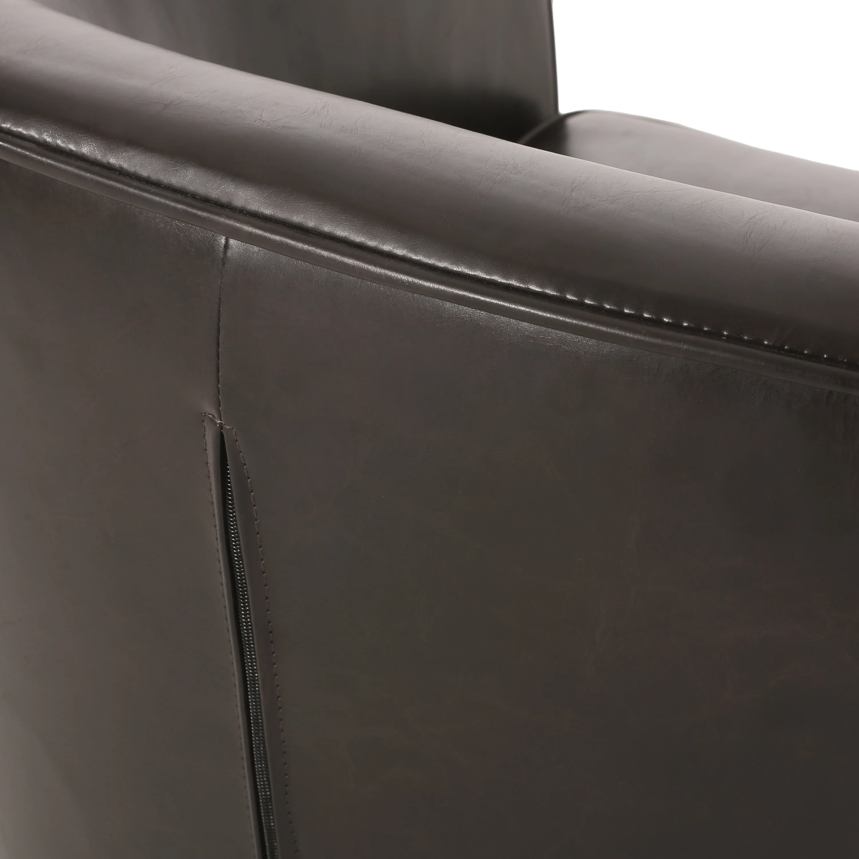 Gelston Brown Leather Club Chair - furnishings