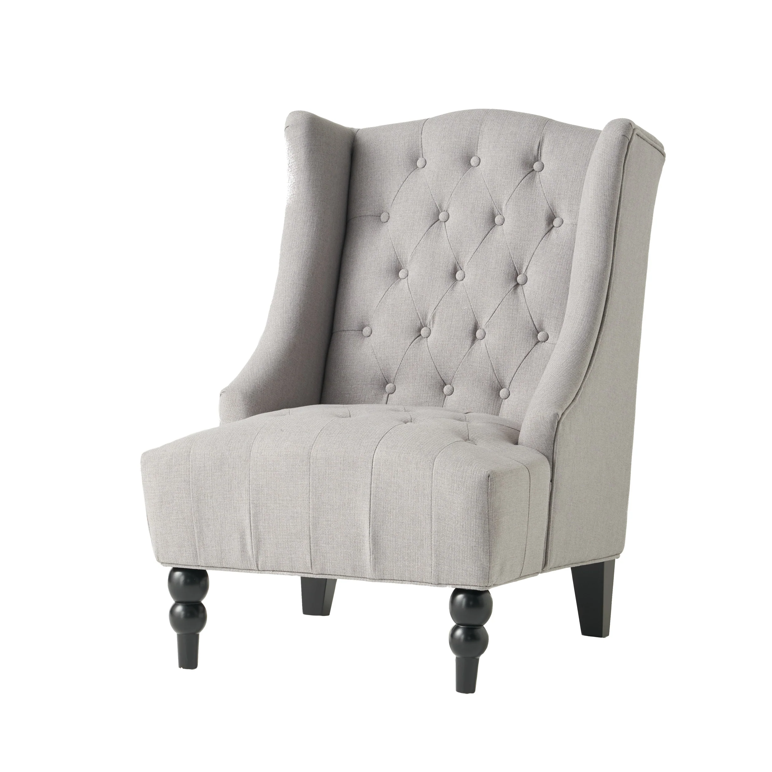Clarice Fabric High Back Wingback  Accent Chair - furnishings