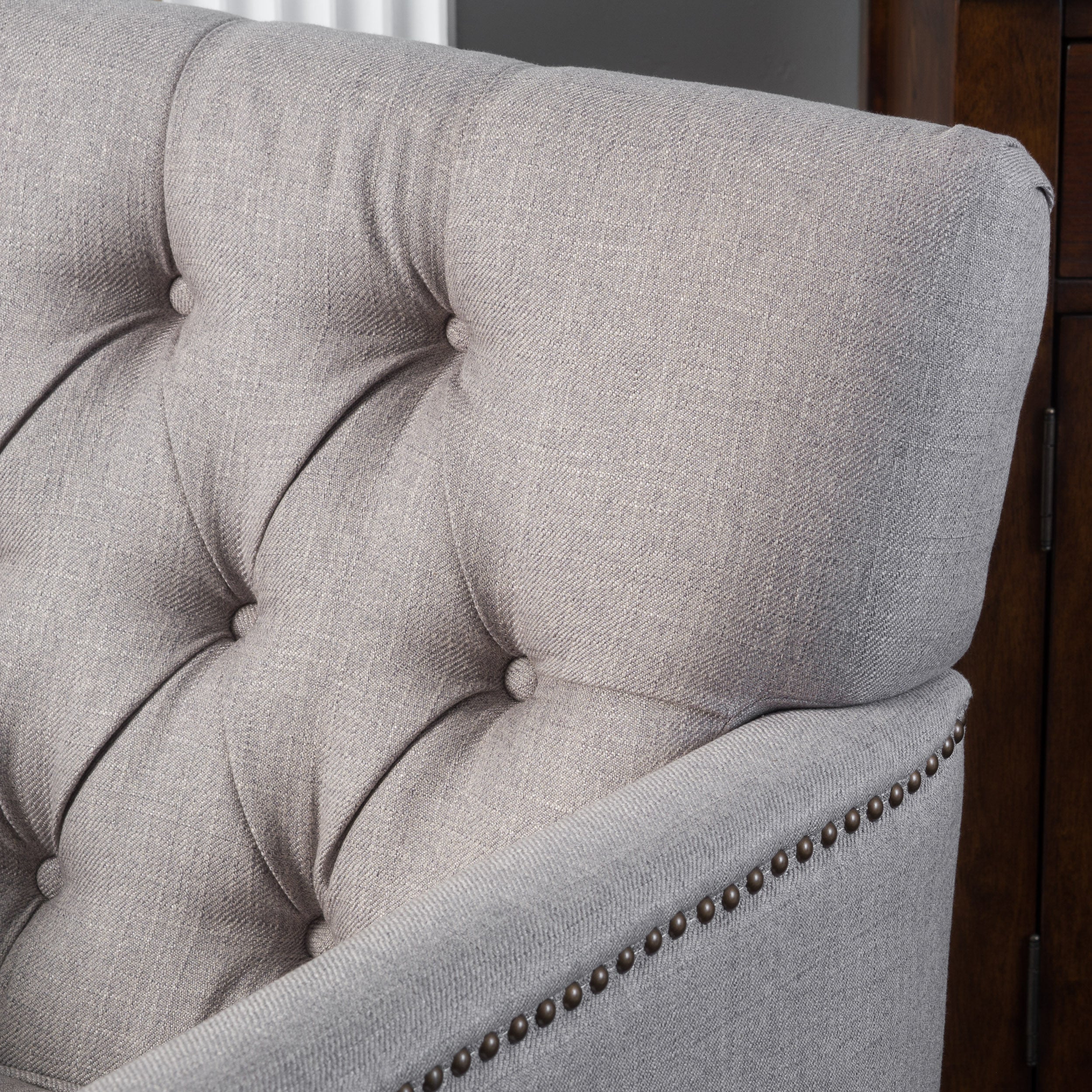 Madene Tufted Back Fabric Club Chair - furnishings
