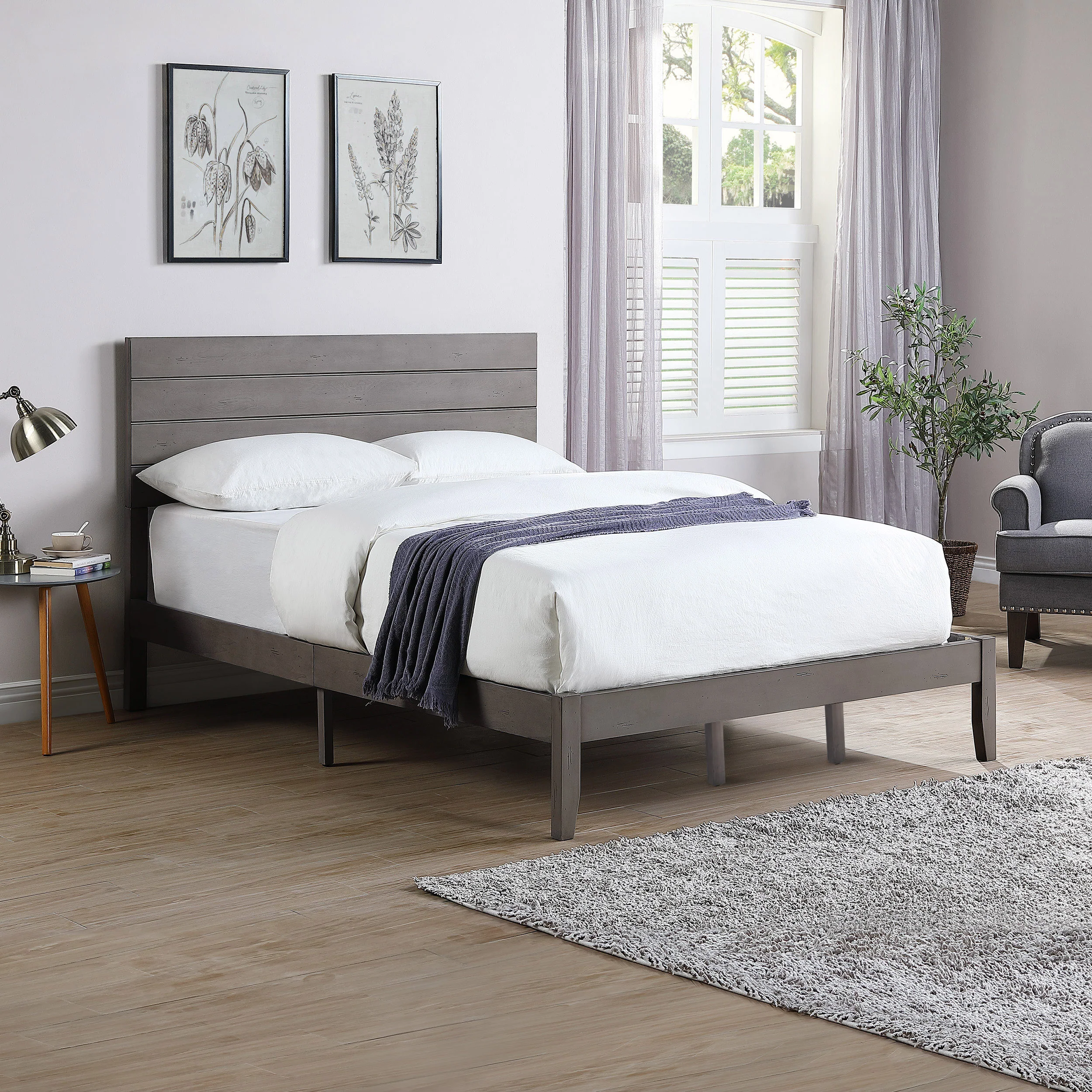 Apollo Queen Size Bed with Headboard - furnishings