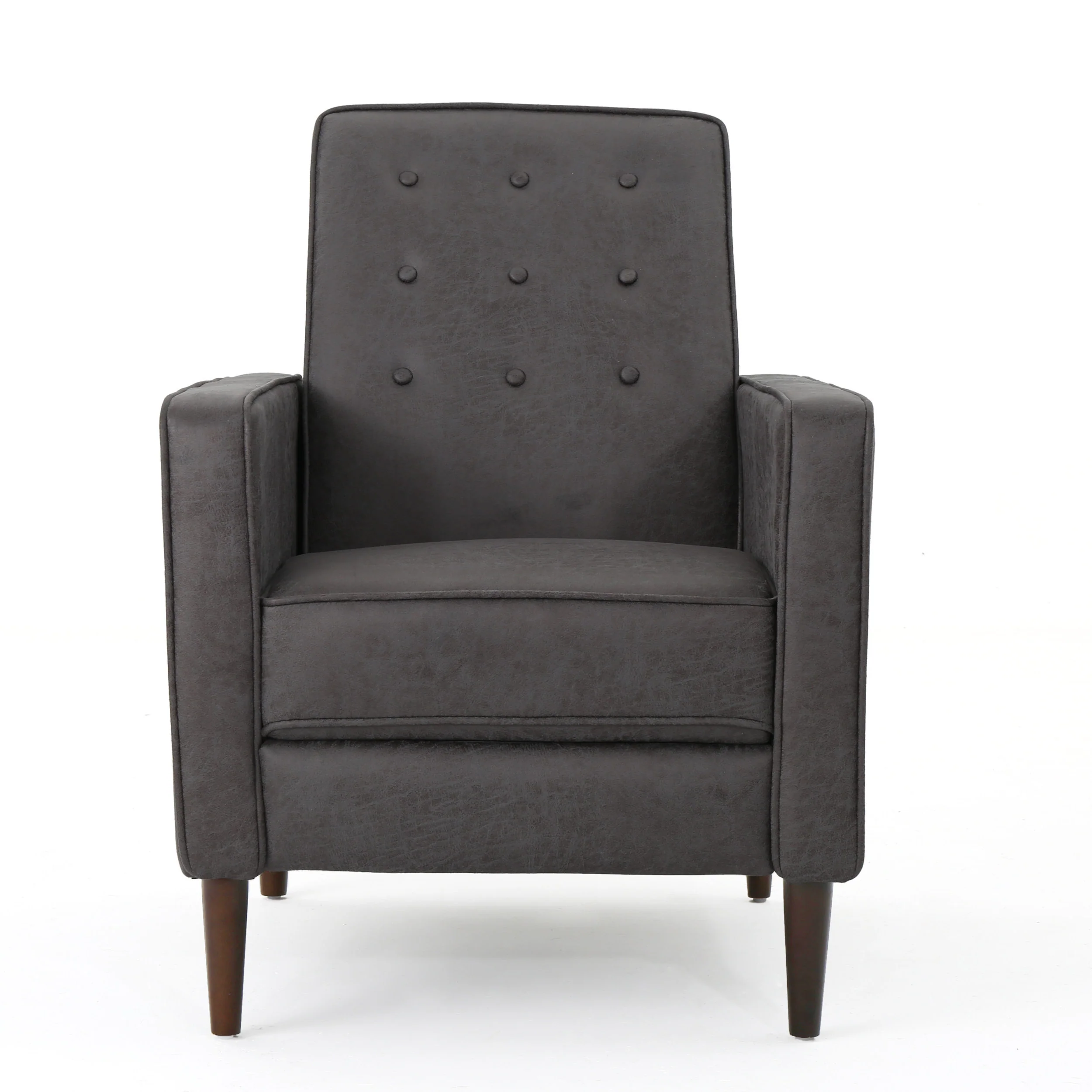 Mason Mid-Century Modern Tufted Back Microfiber Recliner - furnishings