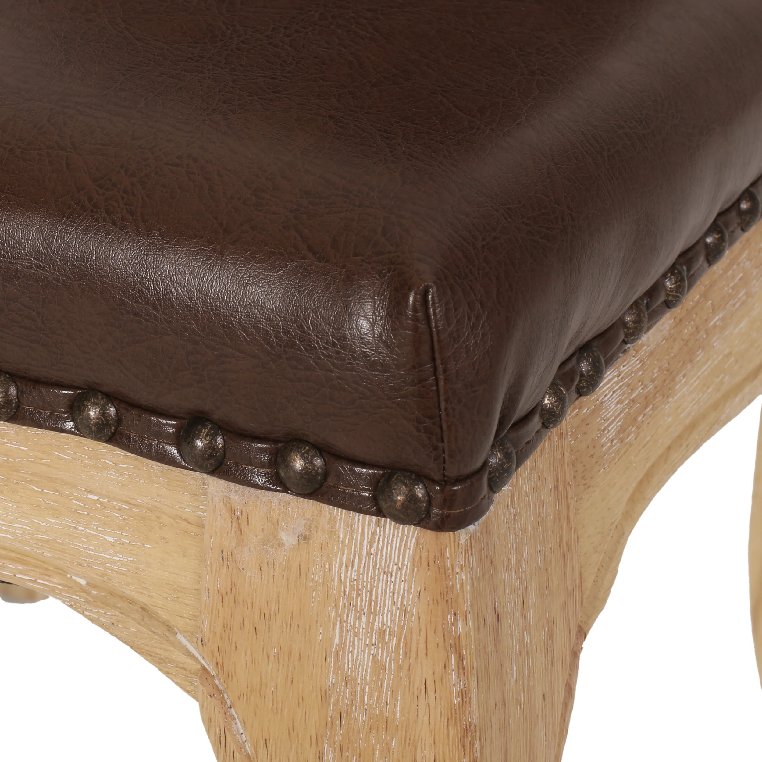 Cello Contemporary Faux Leather Dining Chairs, Set of 2 - furnishings