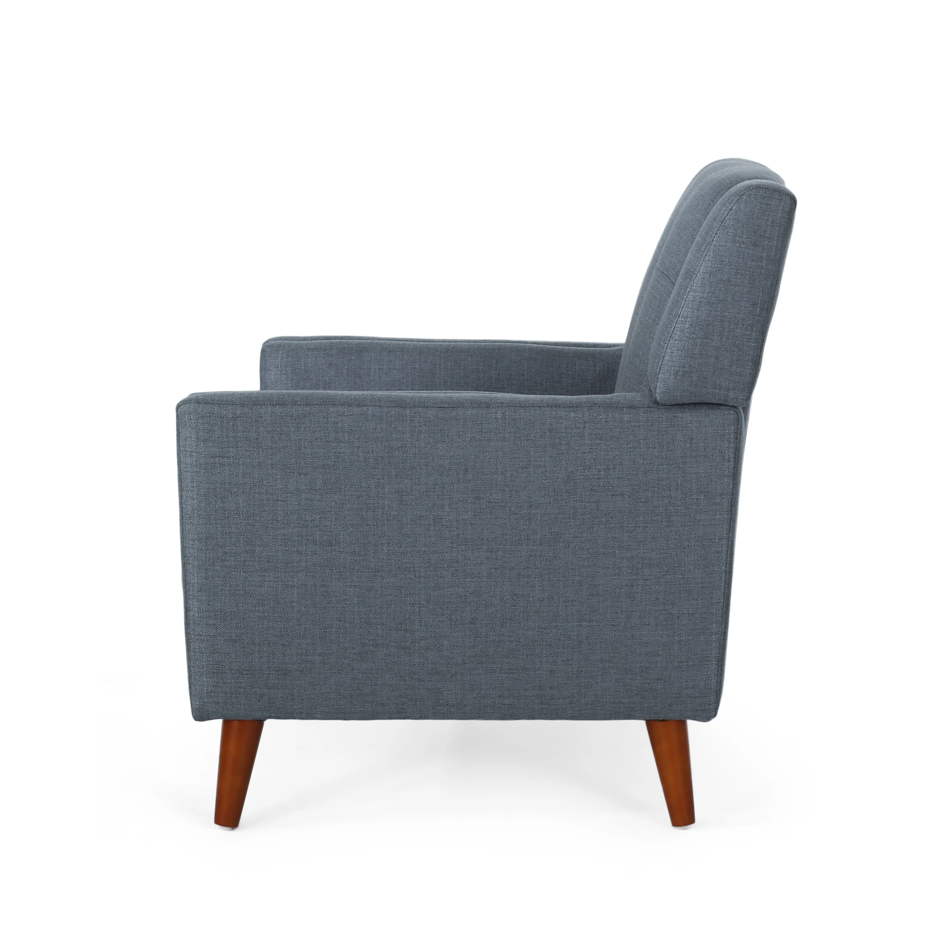 Evelyn Mid Century Modern 3-Piece Chairs & Loveseat Fabric Living Room Set - furnishings