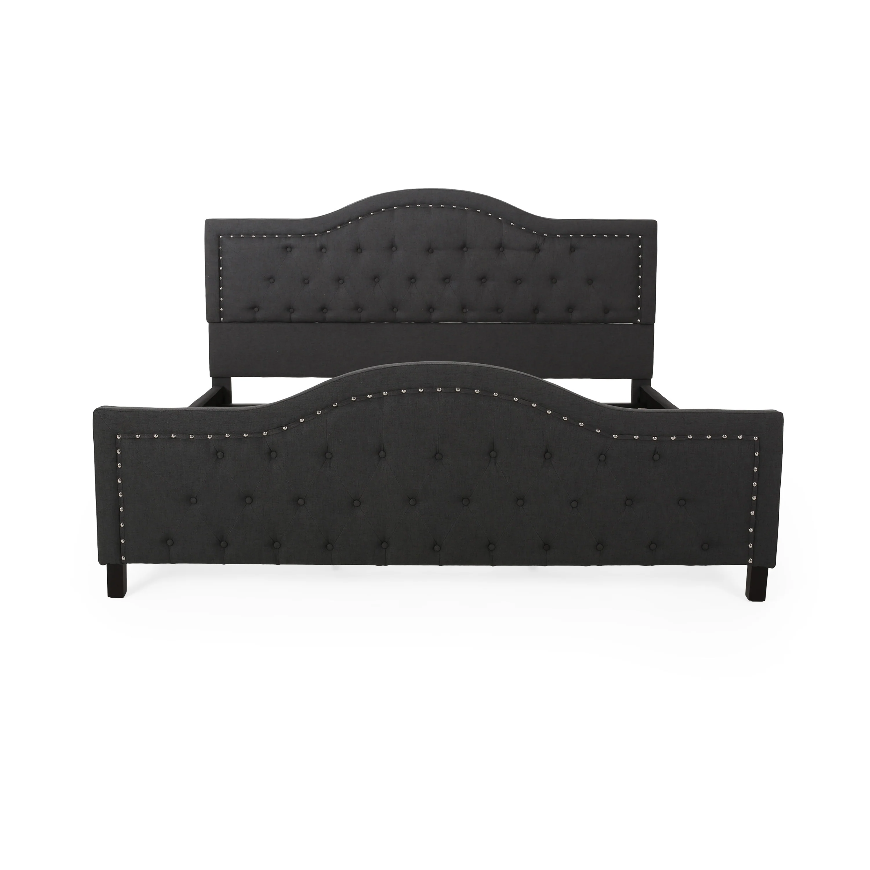 Mason Fully-Upholstered Traditional Bed Frame - furnishings