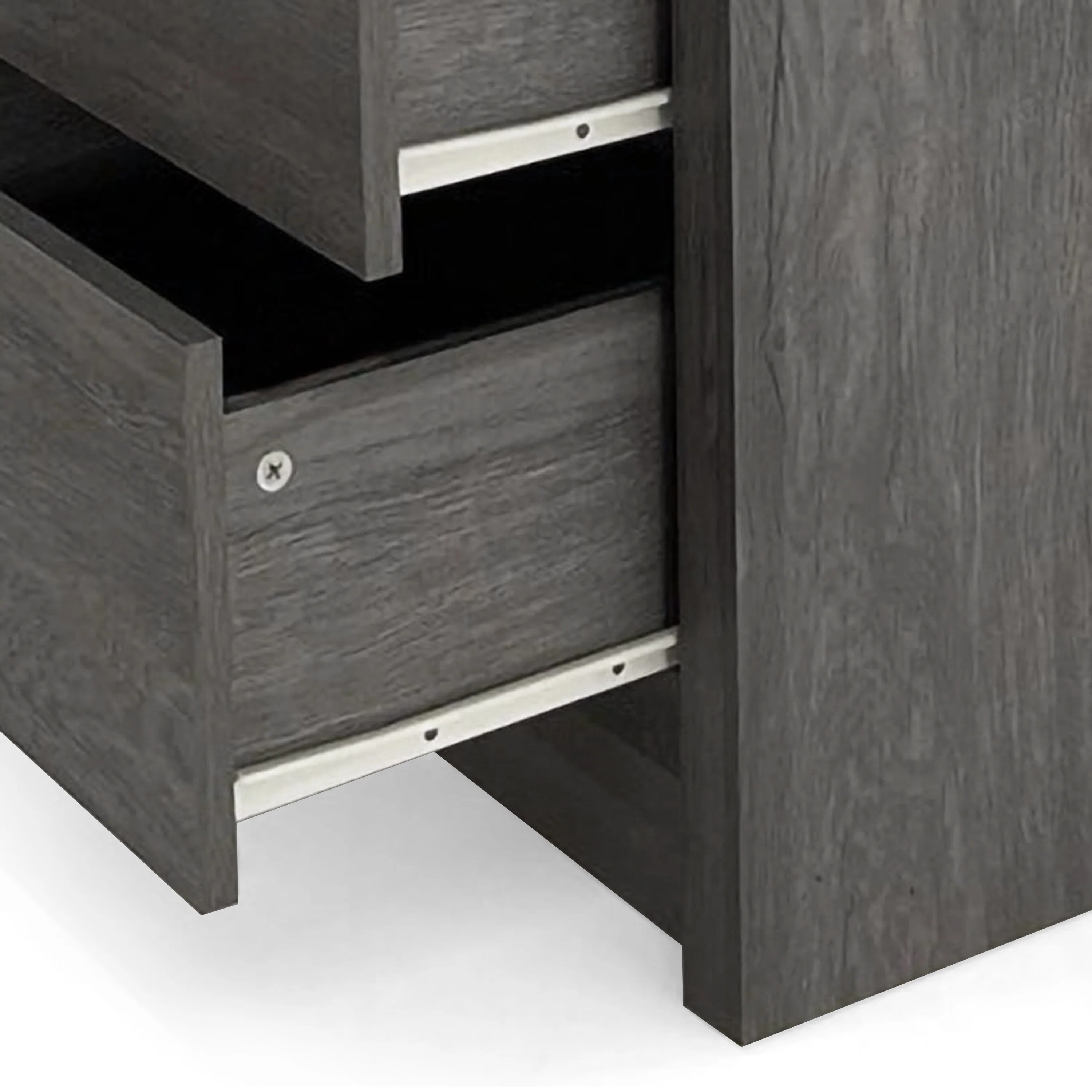 Marlette Modern Faux Wood 2 Drawer Nightstand - furnishings