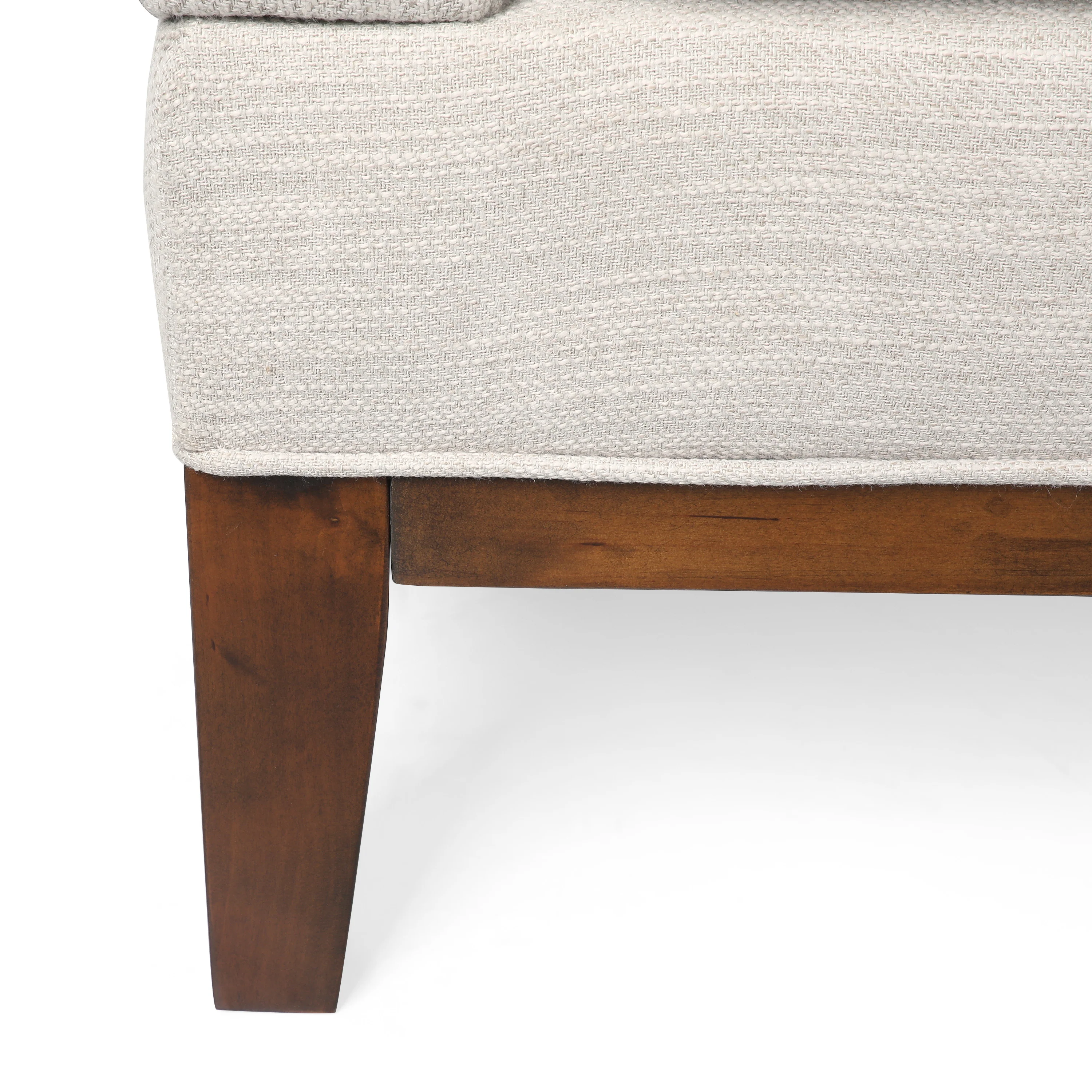 Neel Contemporary Fabric Tufted Chaise Lounge with Bolster Pillow - furnishings