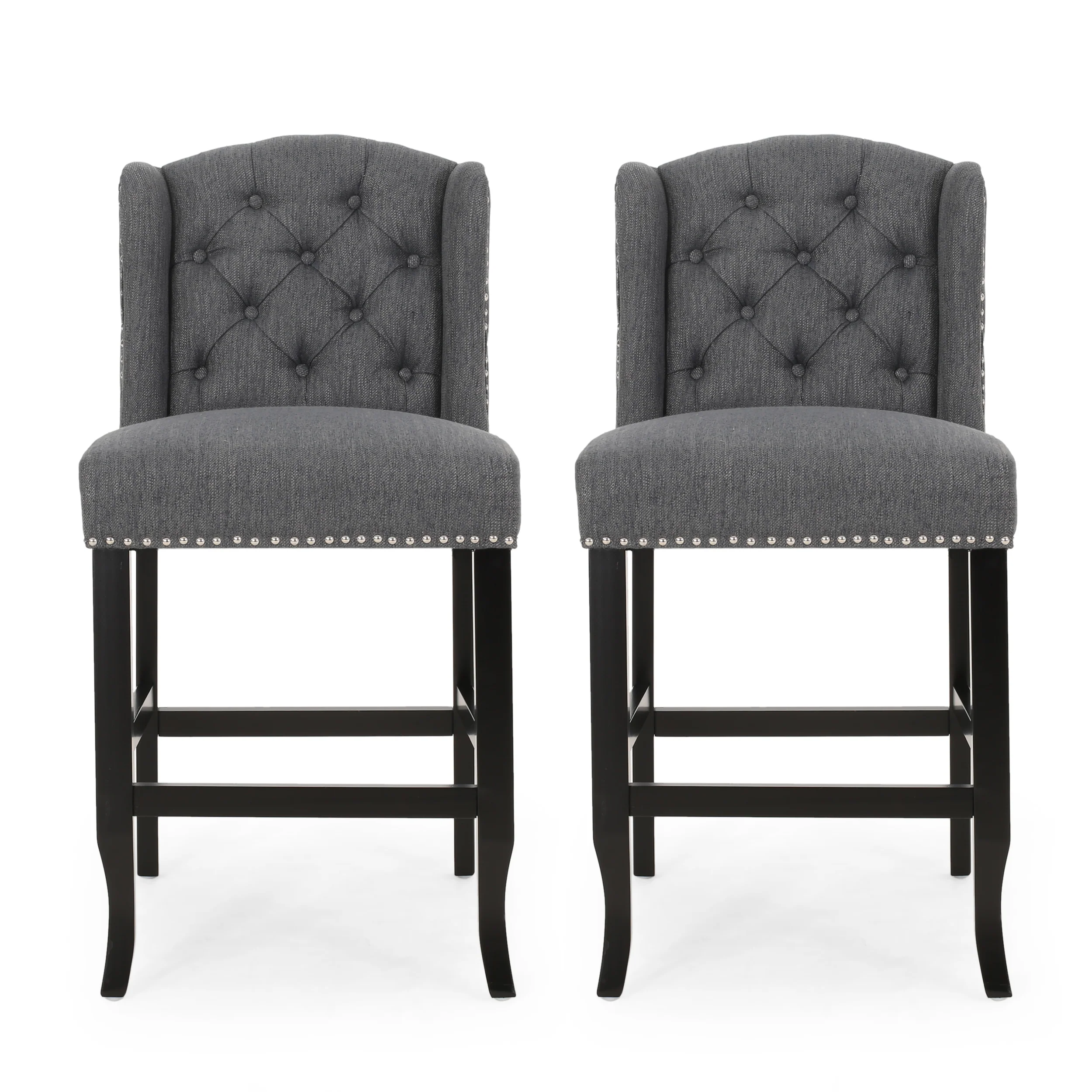 Leisha Wingback Counter Stool (Set of 2) - furnishings