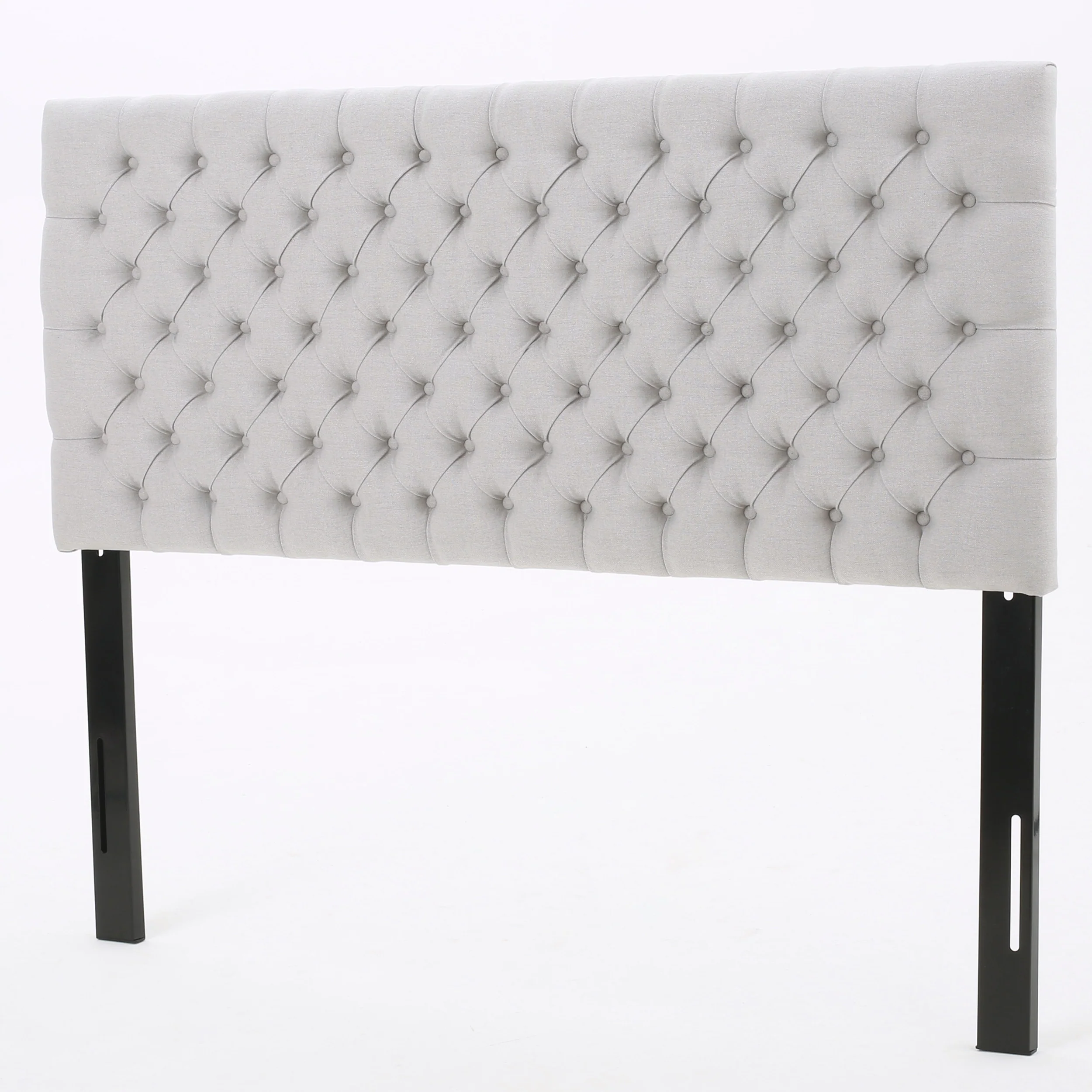 Brunet Contemporary Button Tufted Fabric Queen/Full Headboard - furnishings