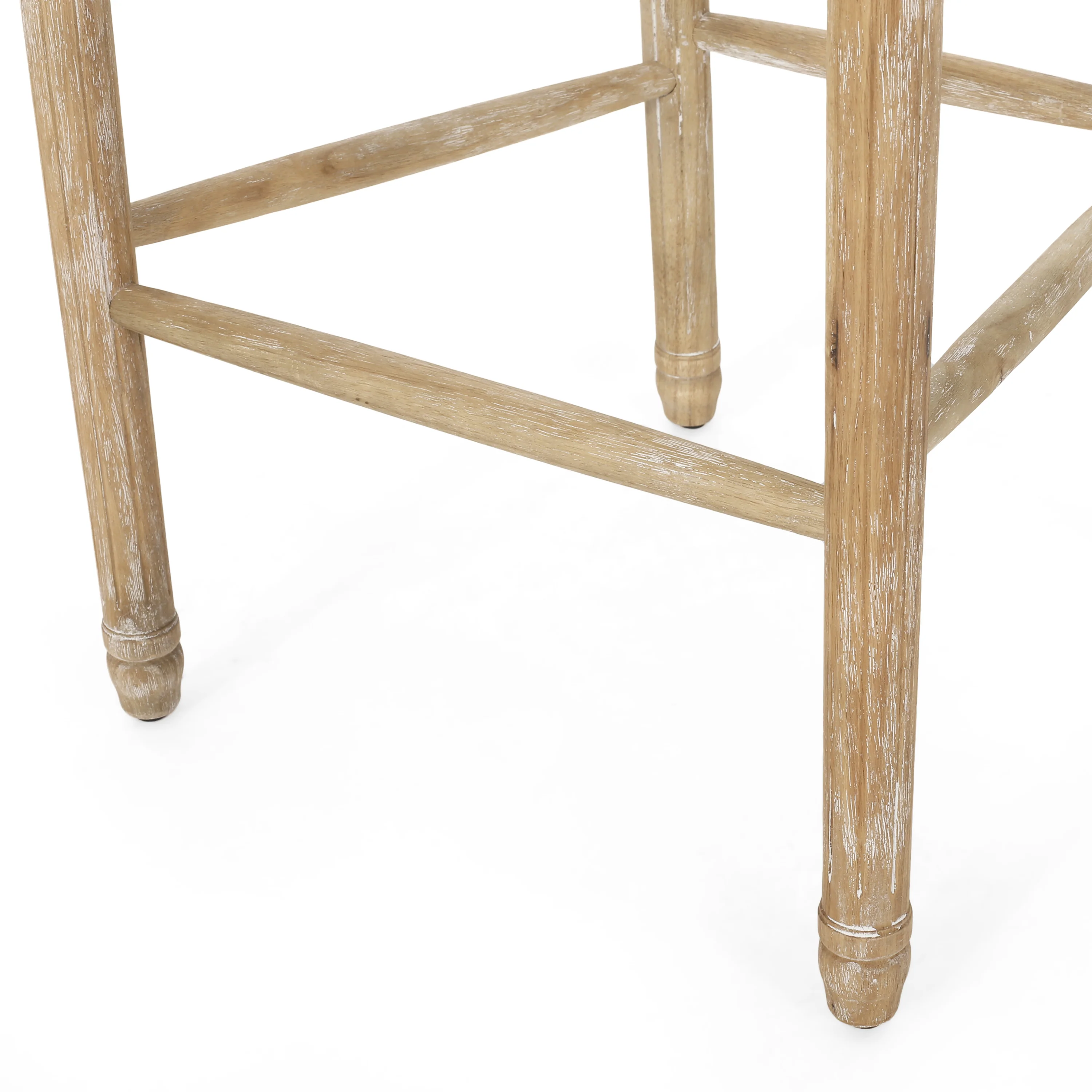 Salton French Country Wooden Barstools with Upholstered Seating (Set of 2) - furnishings