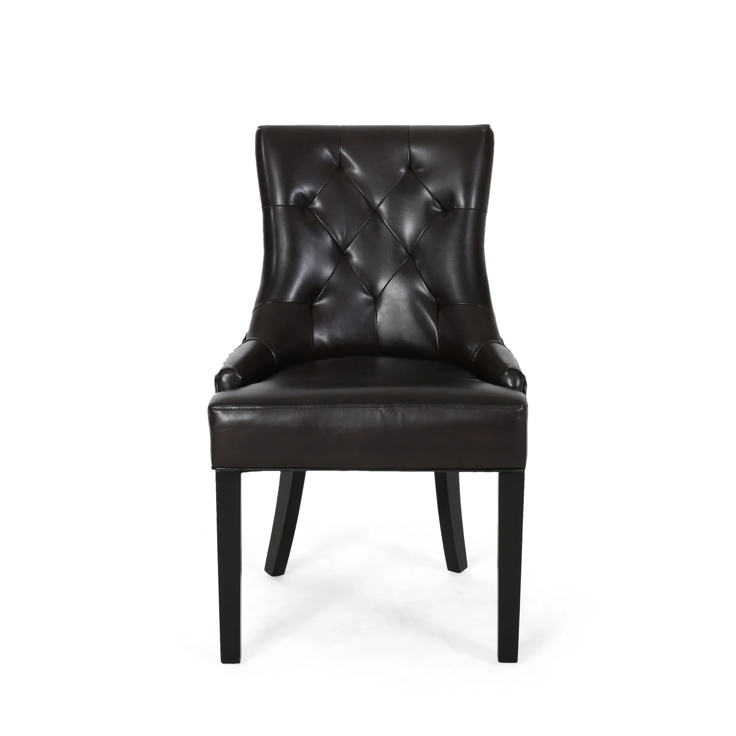 Stacy Tufted Leather Dining Chairs (Set of 2) - furnishings