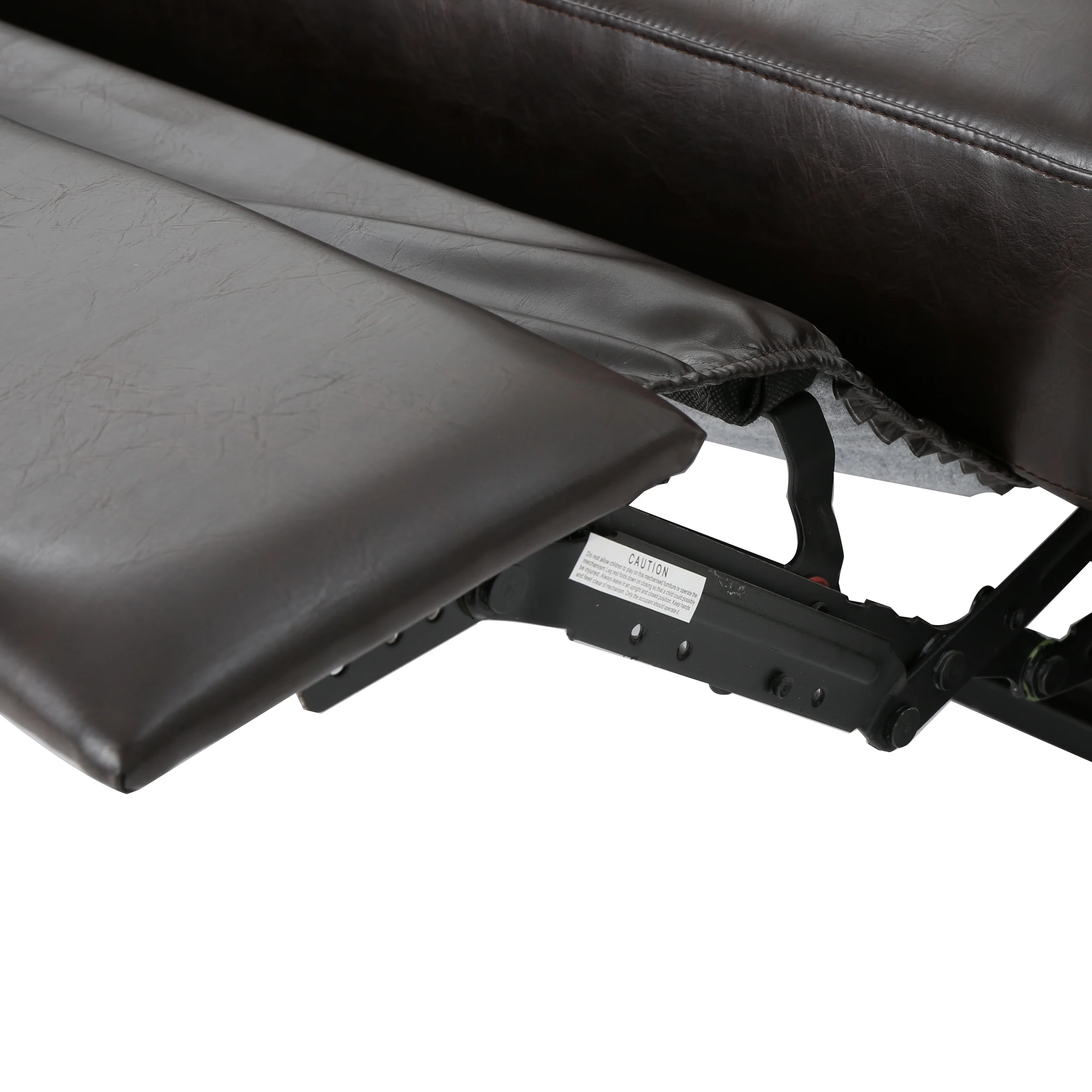 Hana Plush Cushion Tufted Back Leather Loveseat Recliner - furnishings