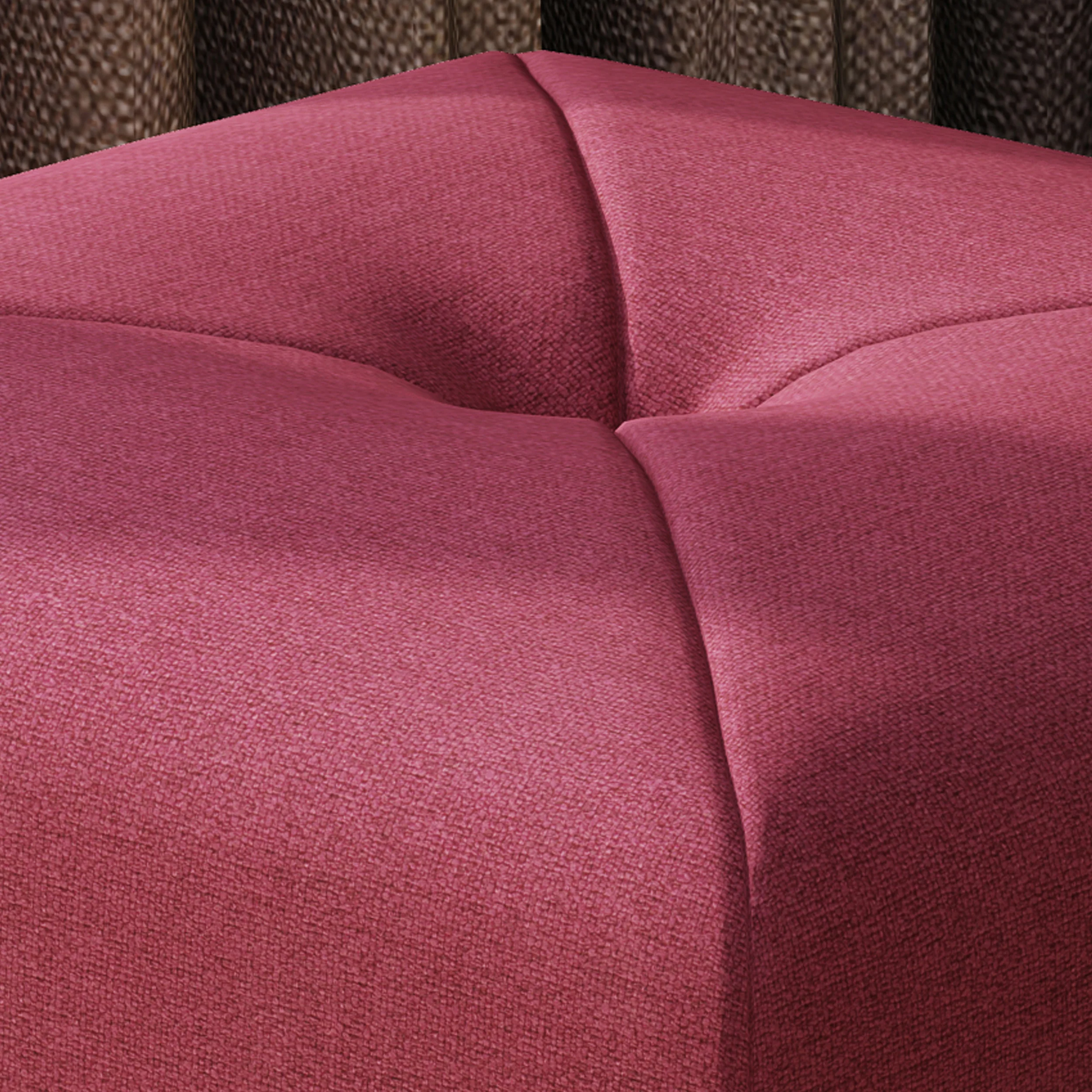 Pantini Modern Button Tufted Club Fabric Upholstered Ottoman - furnishings