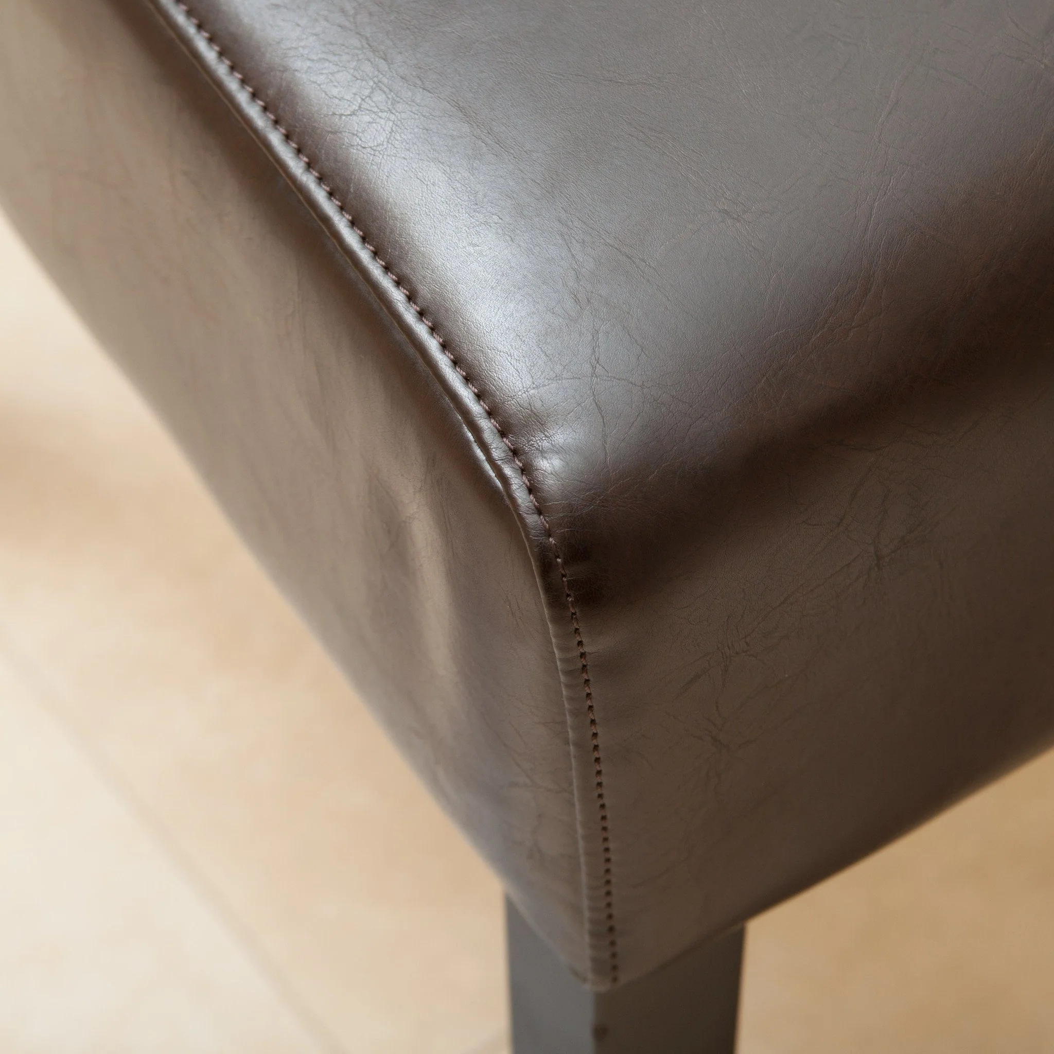 Haynes Brown Leather Dining Chairs (Set of 2) - furnishings