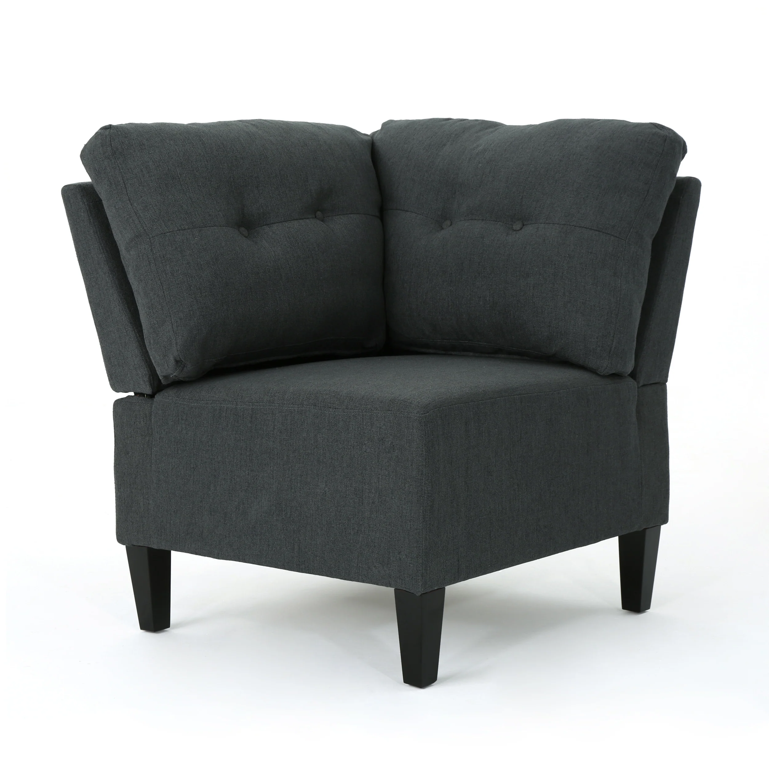 Niya Mid Century Modern 5 Piece Fabric Sectional Sofa - furnishings