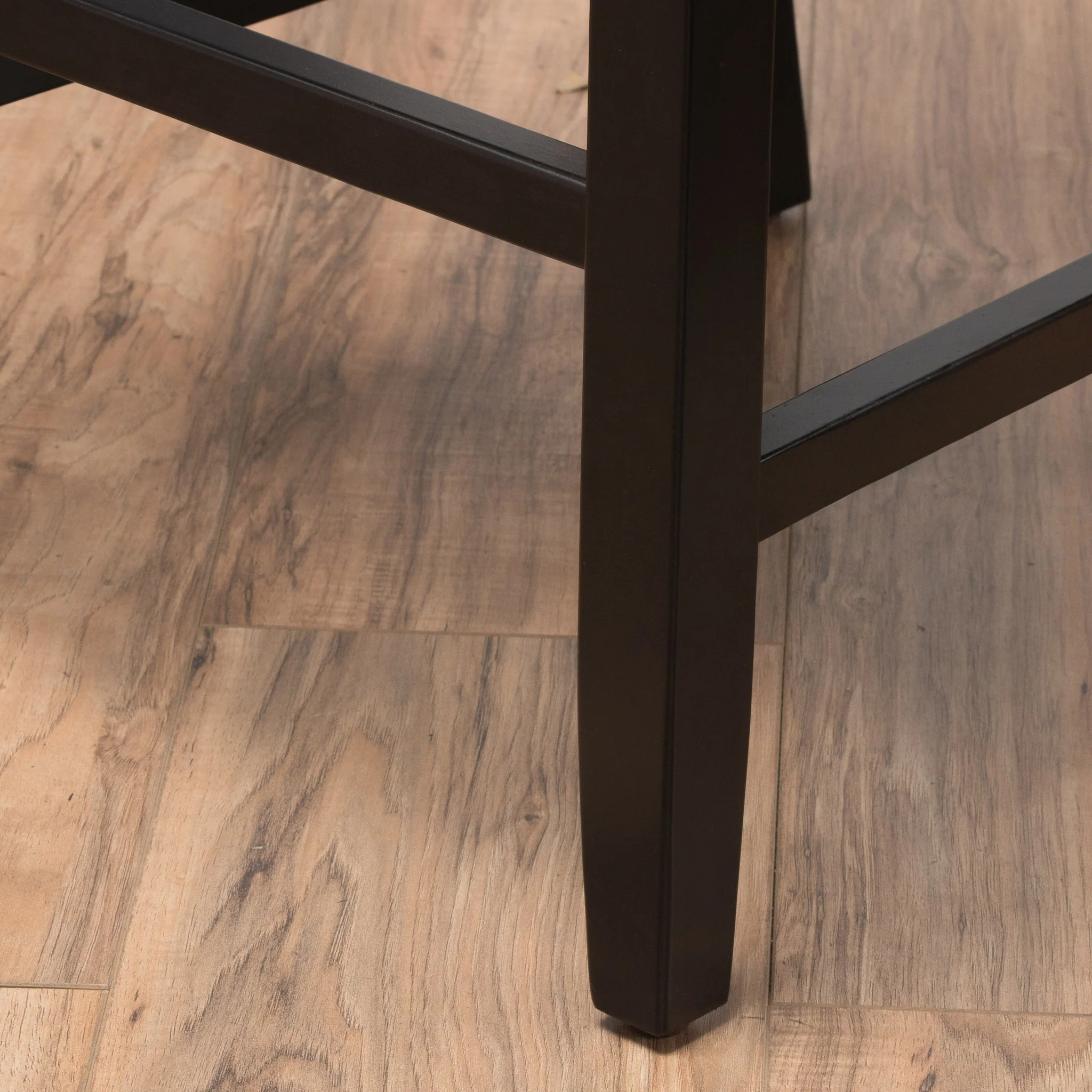 Pierre 27-Inch Brown Leather Counter Stool (Set of 2) - furnishings