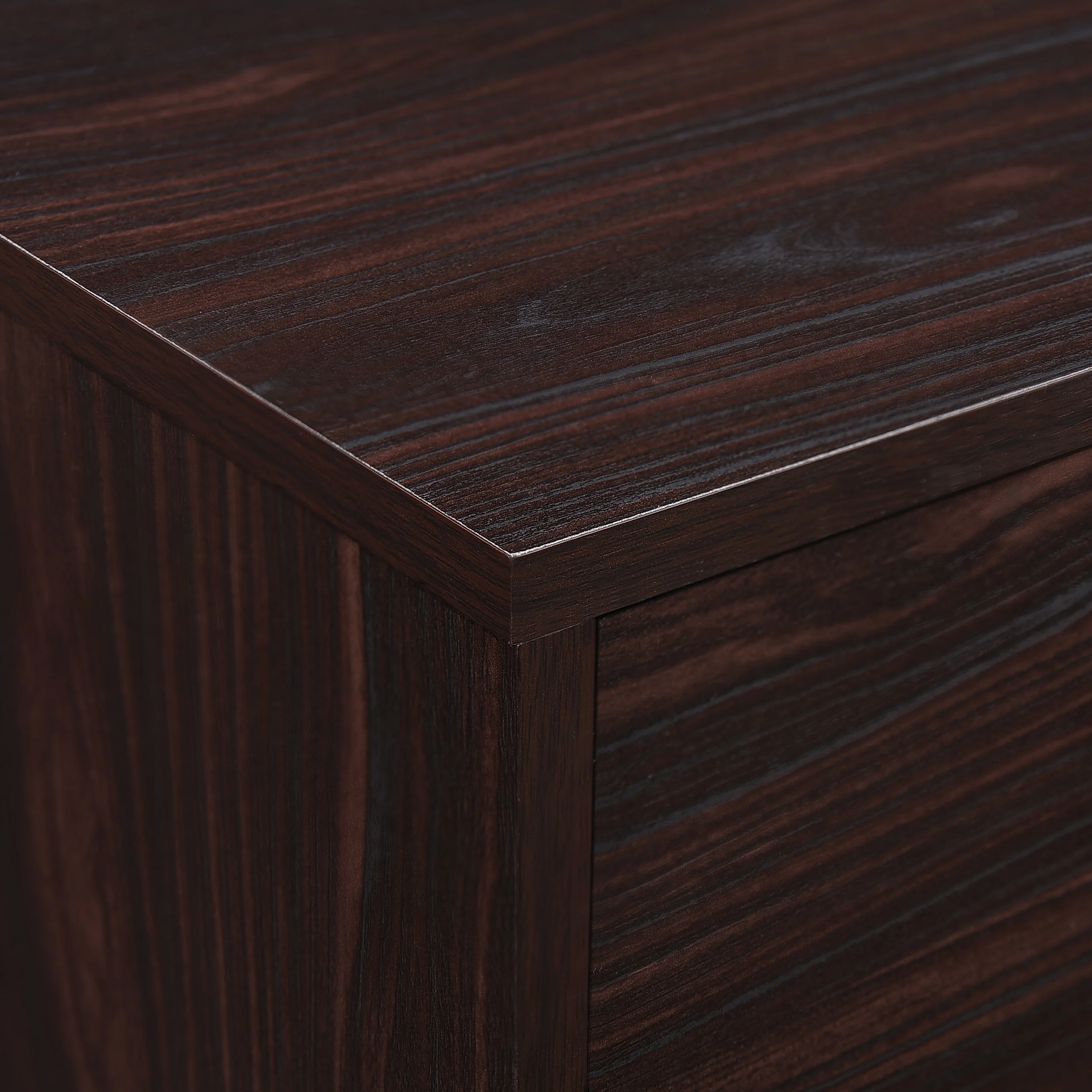 Amal Mid Century Modern 2 Cabinets & Shelves TV Stand - furnishings